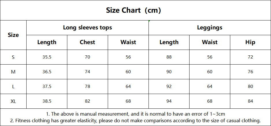 Women's 2-Piece Sport Gym Set Long Sleeves Tops and Leggings for Yoga Workout Fitness and Workout Clothes FGB25113