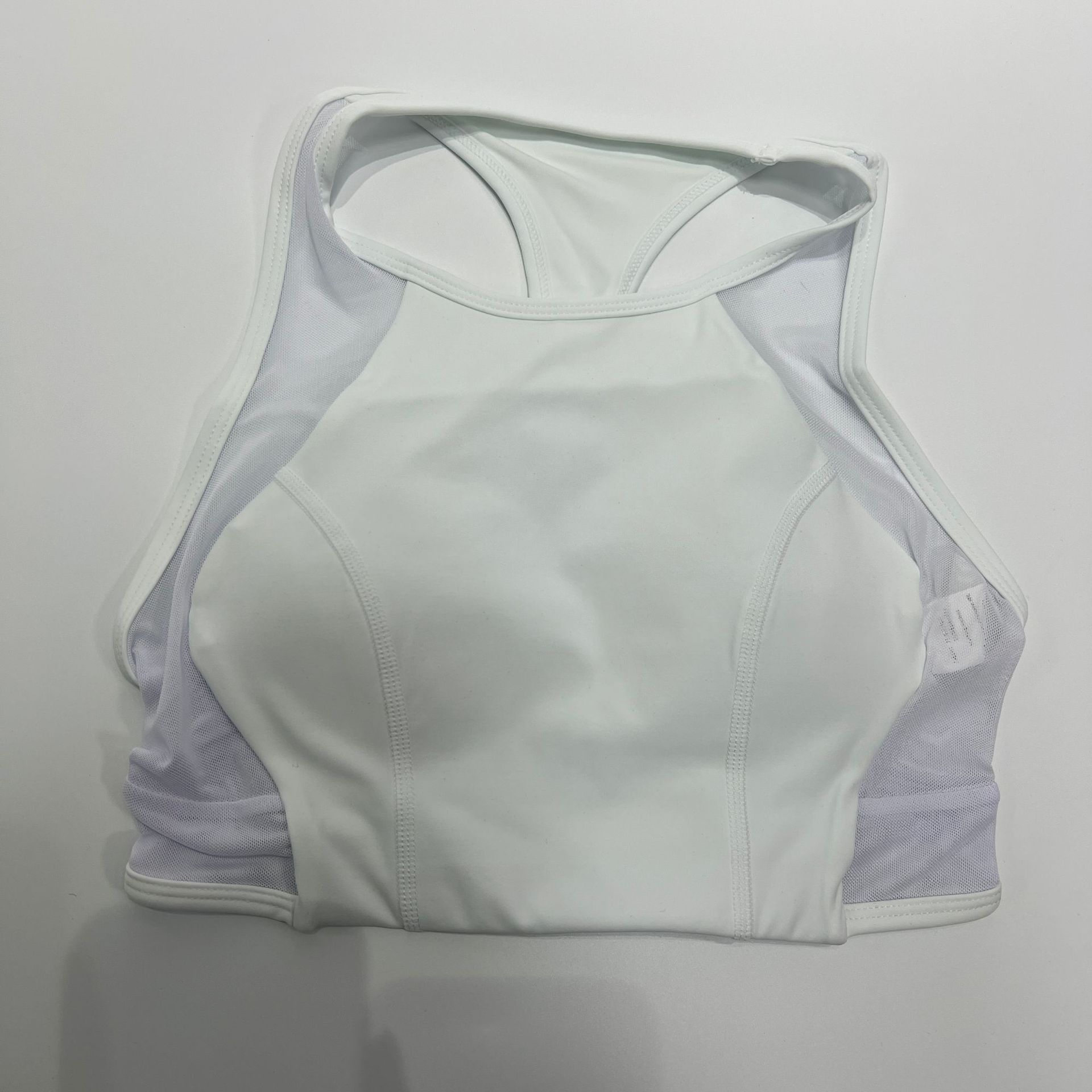 Activewear Mesh Style Bra Tops With Tight Hip Lifting Leggings Fitness Sports Pants Yoga Sets for Women FGB25126