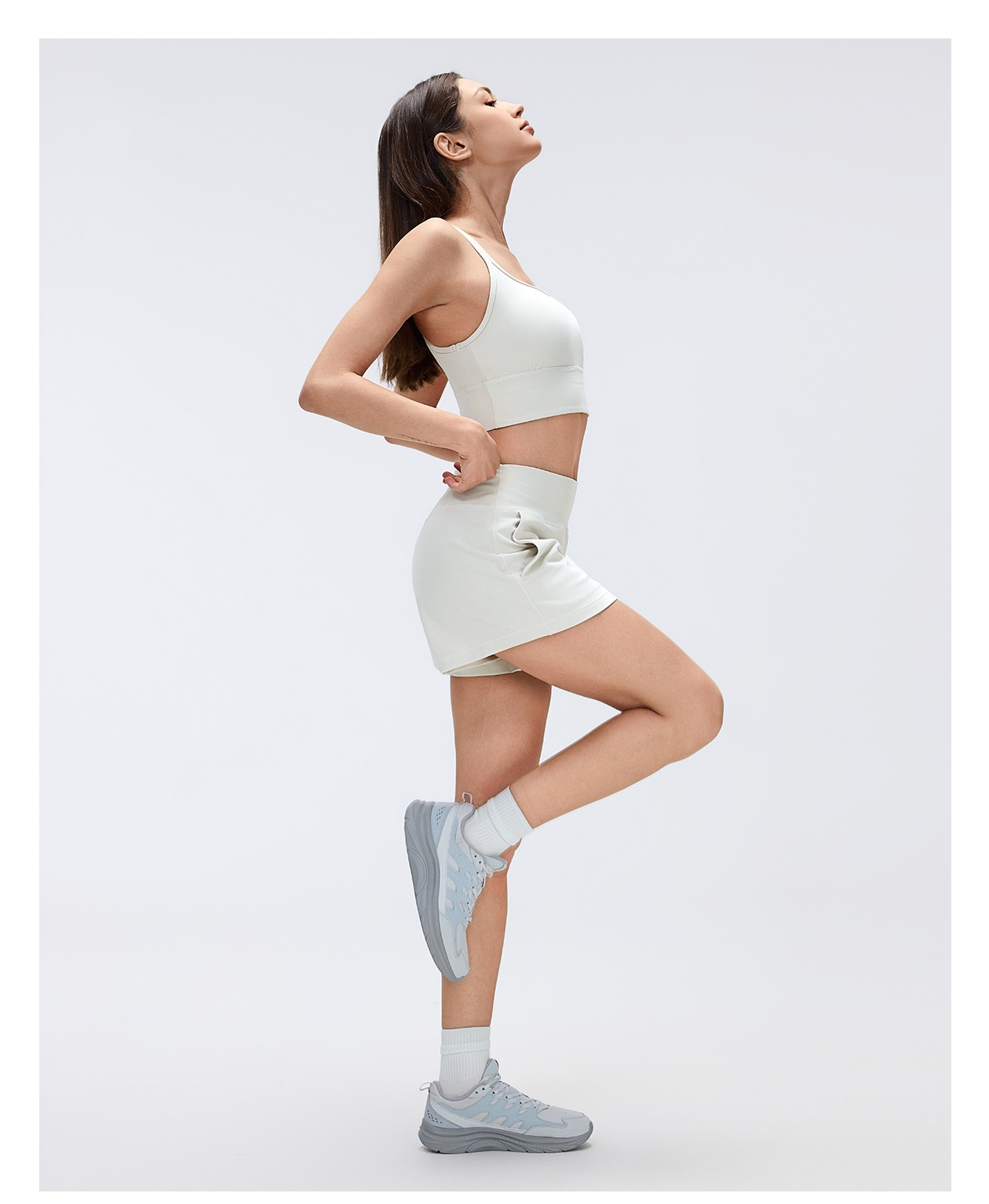 Women's Yoga Shorts Lightweight Sports Outdoor Running Nylon Spandex Shorts FGBD26076