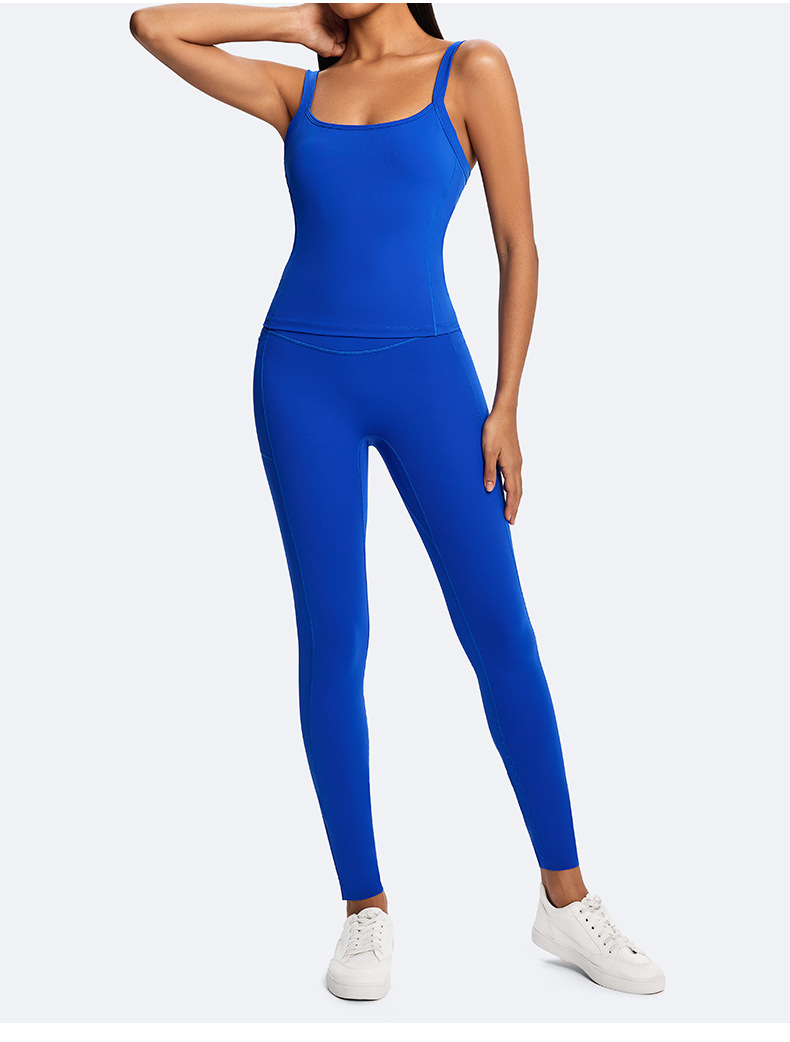 Recycled Fabrics Material 2piece Singlets Gym LeggingsYoga Sets Outfit Workout Women Sets FGBHD255WCB302 HD255WCL008