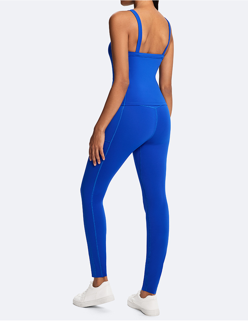 Recycled Fabrics Material 2piece Singlets Gym LeggingsYoga Sets Outfit Workout Women Sets FGBHD255WCB302 HD255WCL008