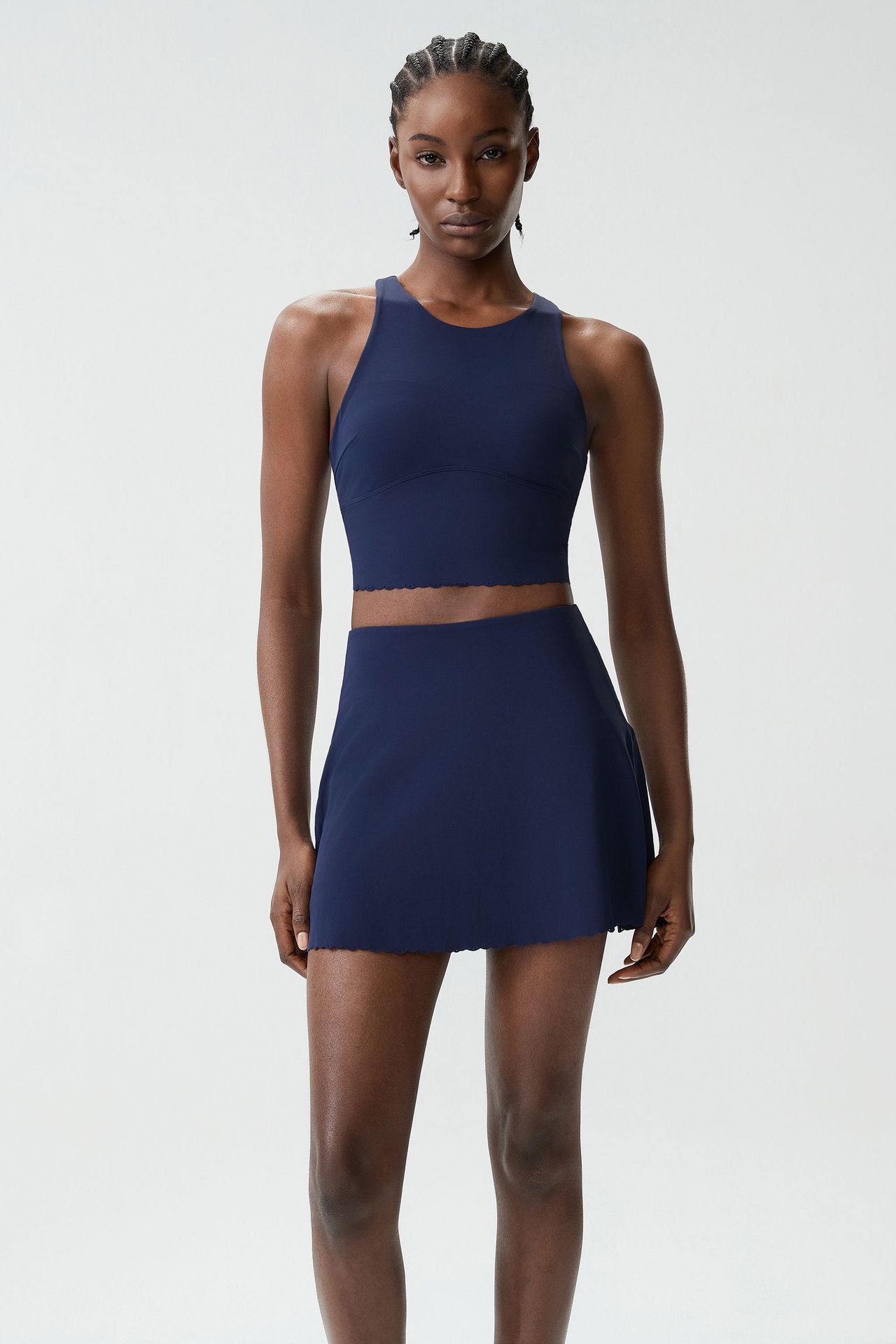 Yoga Women Workout Bra and Skirts Two Piece Fitness Yoga Outfit Sport Set Women FGBYB607 SP622