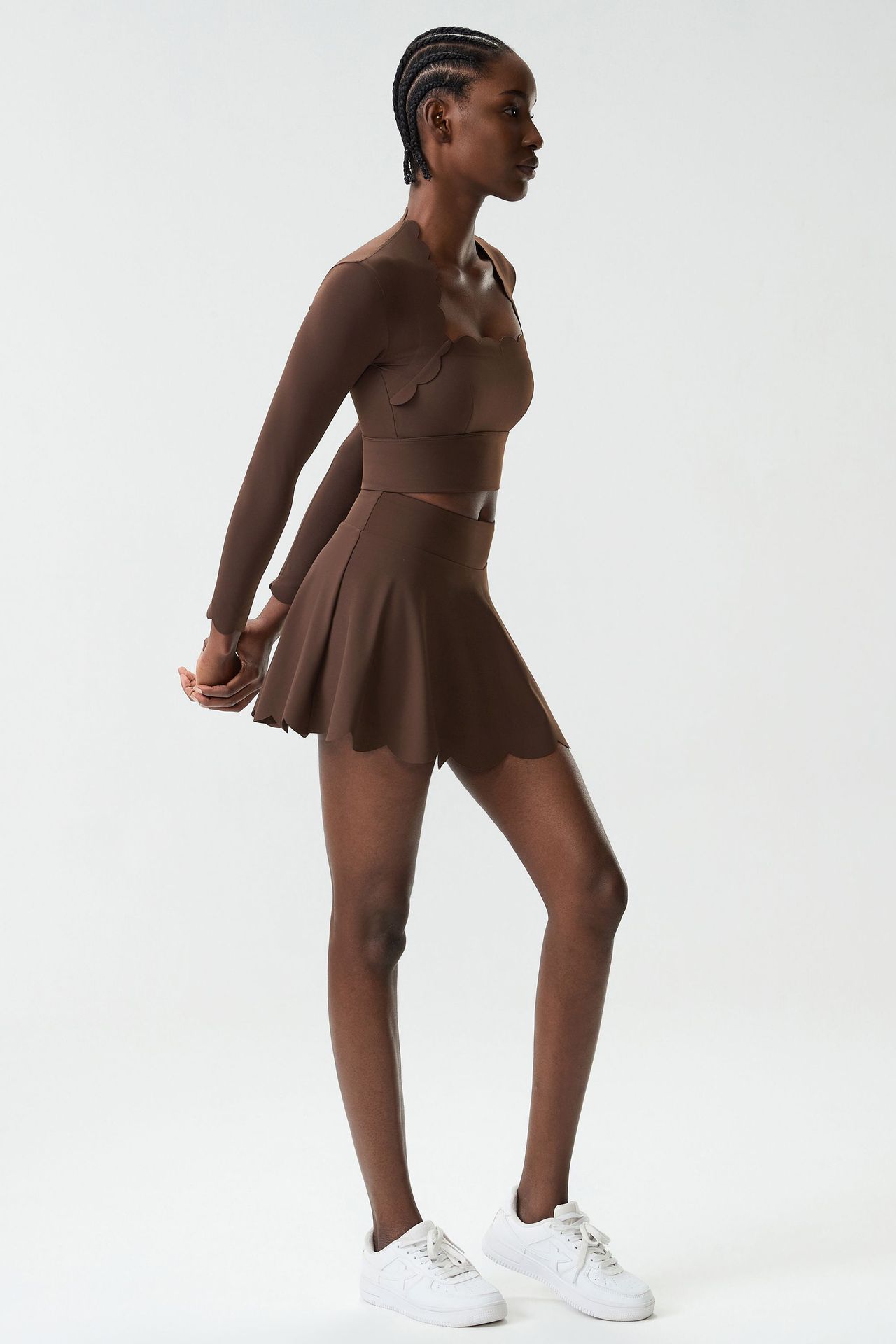 Workout Wear Yoga Sets Gym Fitness Wear Sports Bra Skirts Set FGBYB609/YB602 SP466