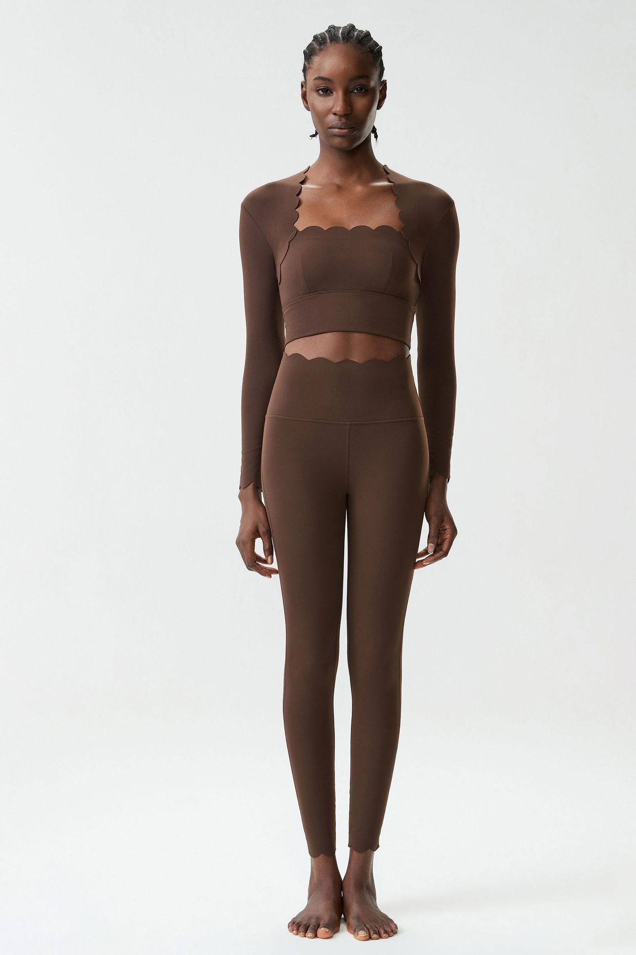 Long Sleeve 3 Piece Yoga Set 4 Way Stretchable Gym Fitness 3 Piece Yoga Sets for Women FGBYB609/YB602 LP447