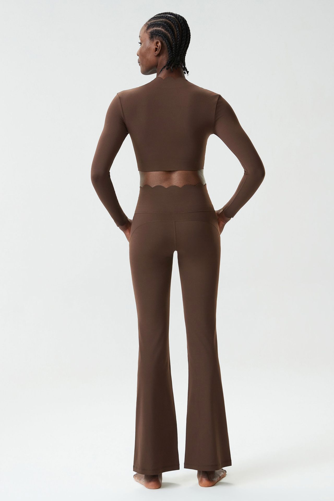 Women Running Tracksuit Long Sleeve Gym Fitness Clothes Workout Top High Waist Yoga Pants Set for Women FGBYB609/YB602 LP641