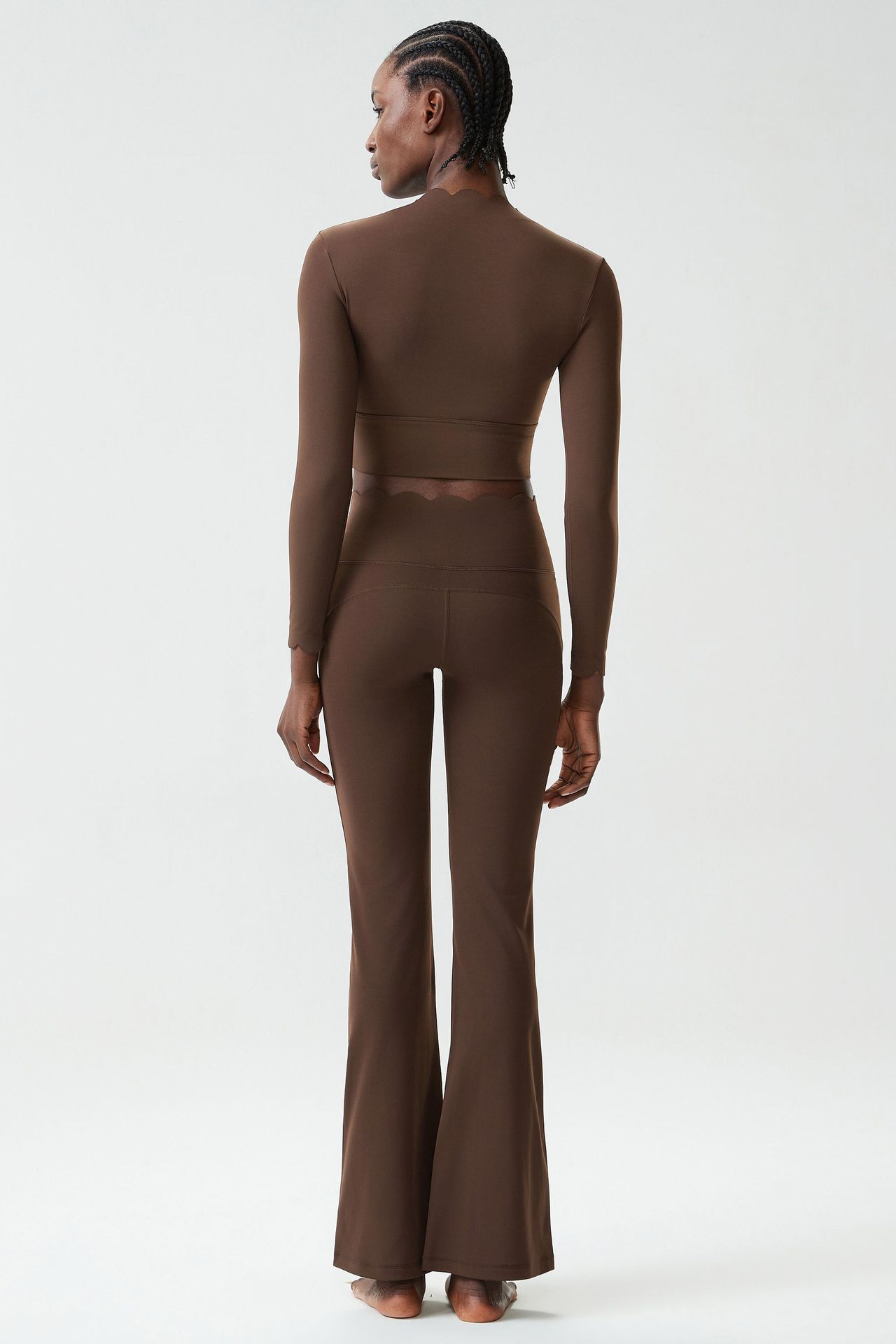 Women Running Tracksuit Long Sleeve Gym Fitness Clothes Workout Top High Waist Yoga Pants Set for Women FGBYB609/YB602 LP641