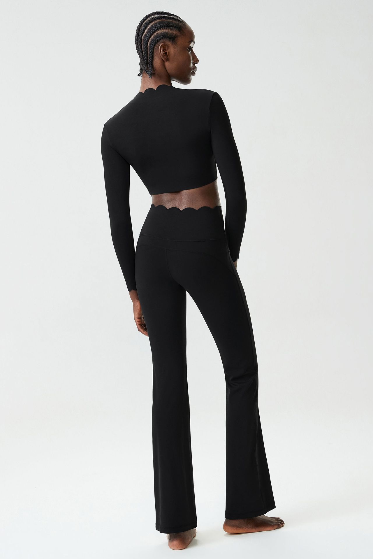 Women Running Tracksuit Long Sleeve Gym Fitness Clothes Workout Top High Waist Yoga Pants Set for Women FGBYB609/YB602 LP641