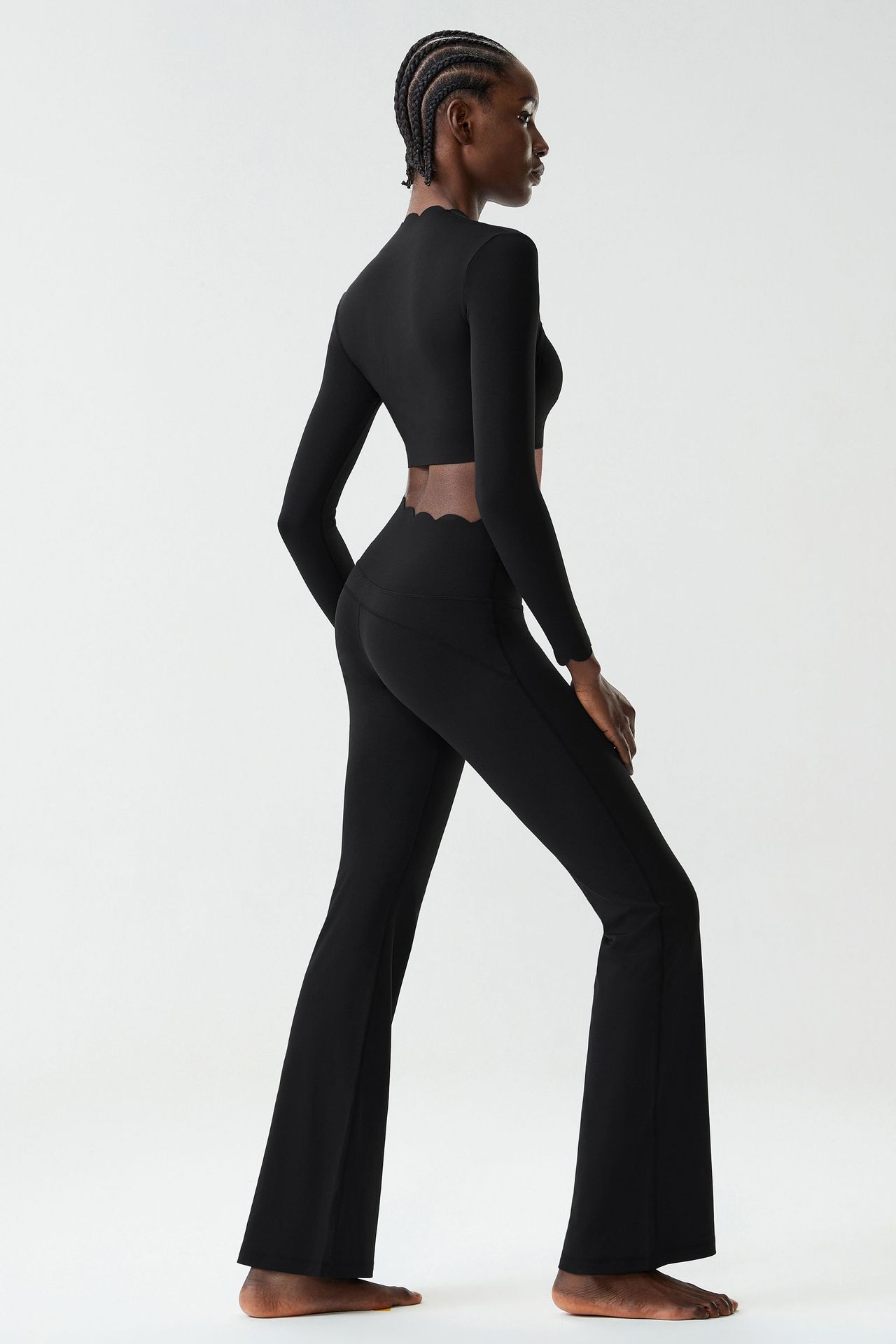 Women Running Tracksuit Long Sleeve Gym Fitness Clothes Workout Top High Waist Yoga Pants Set for Women FGBYB609/YB602 LP641