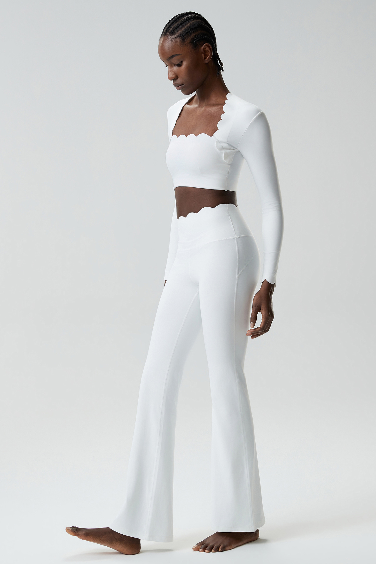 Women Running Tracksuit Long Sleeve Gym Fitness Clothes Workout Top High Waist Yoga Pants Set for Women FGBYB609/YB602 LP641