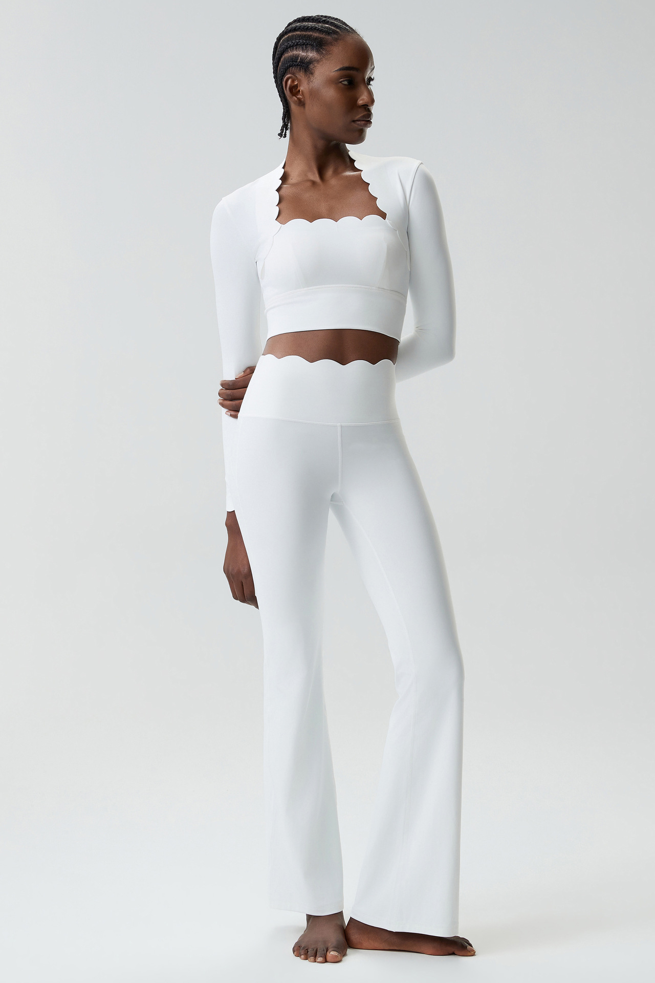 Women Running Tracksuit Long Sleeve Gym Fitness Clothes Workout Top High Waist Yoga Pants Set for Women FGBYB609/YB602 LP641