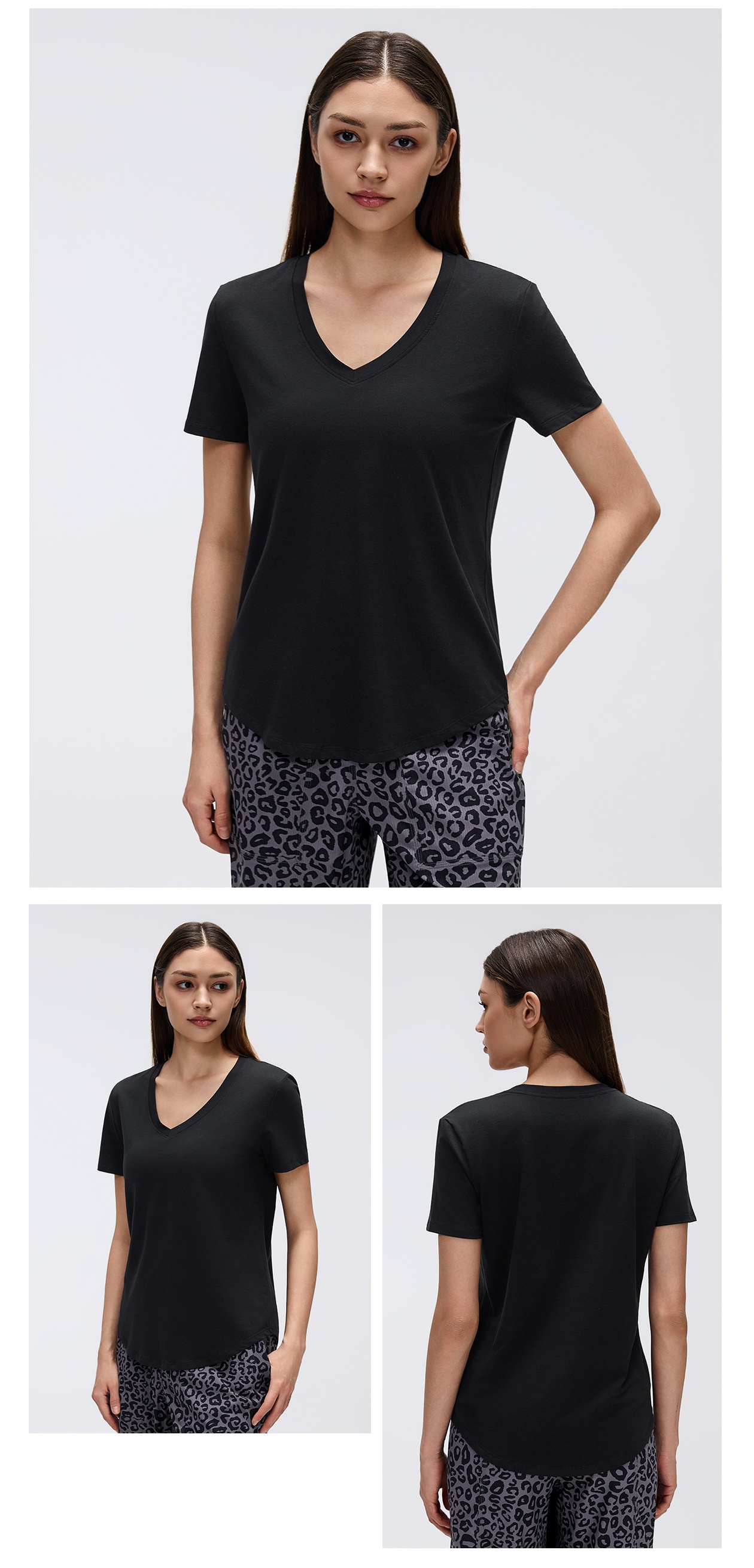 Breathable Quick Drying Loose Fitting Sports Top Versatile Slim Fit Solid Color Fitness Women's Sports Short Sleeves FGBD26087