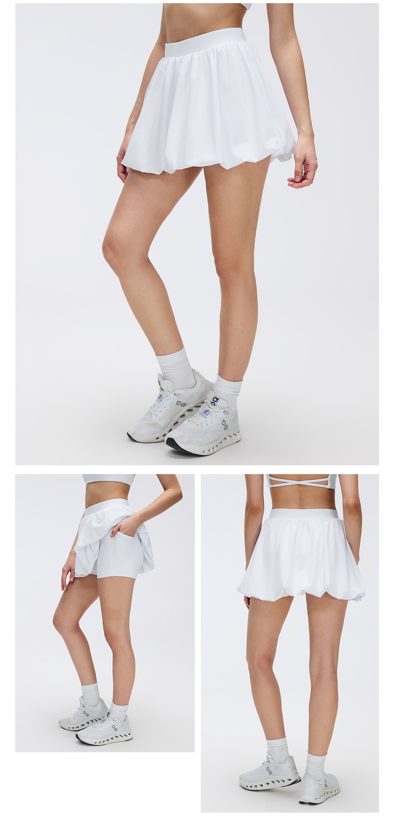 Women Sportswear Sports Tennis Golf Skirt Mid Waist Quick DryingTennis Skirt With Pocket FGBD26049