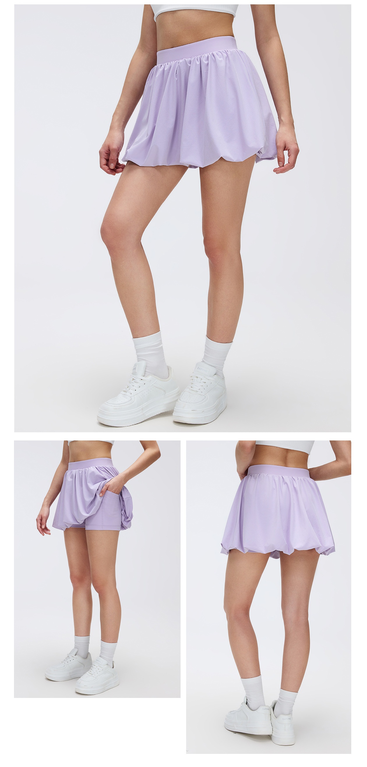 Women Sportswear Sports Tennis Golf Skirt Mid Waist Quick DryingTennis Skirt With Pocket FGBD26049