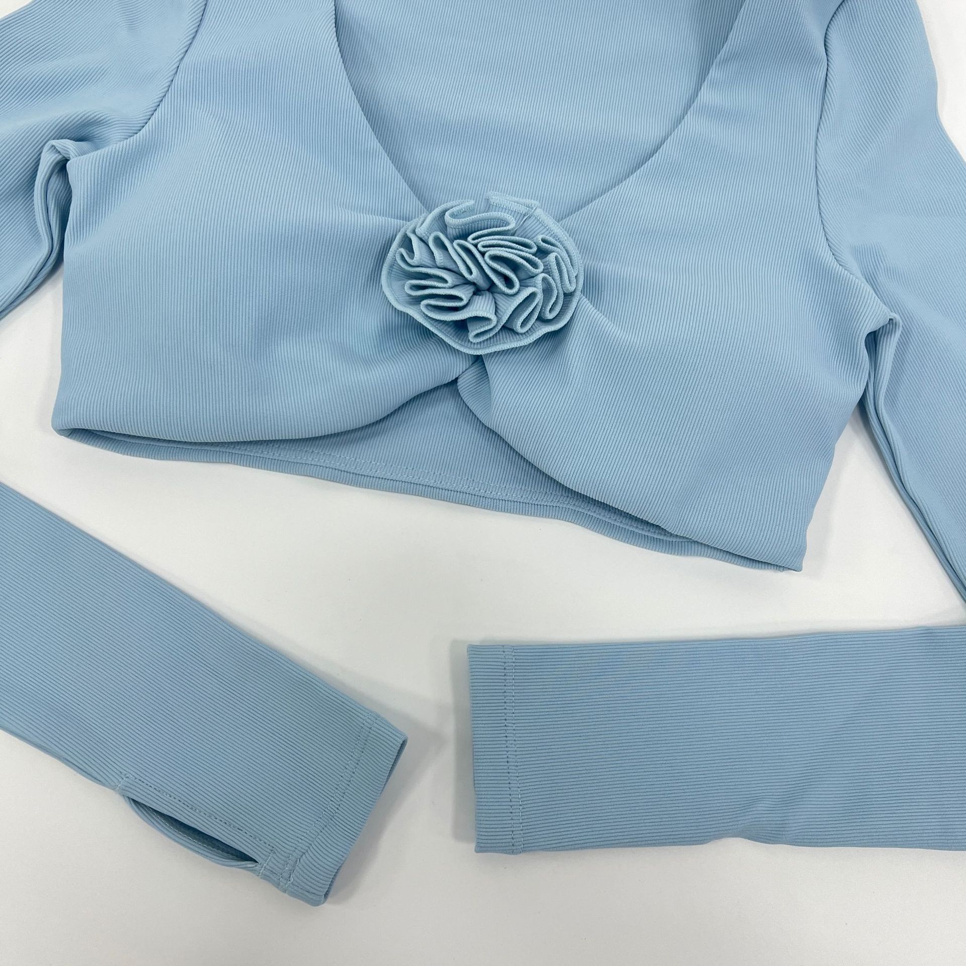 Women's Gym Fitness Leggings Crop Top Set Breathable Stretchy Yoga Workout Set FGB7704