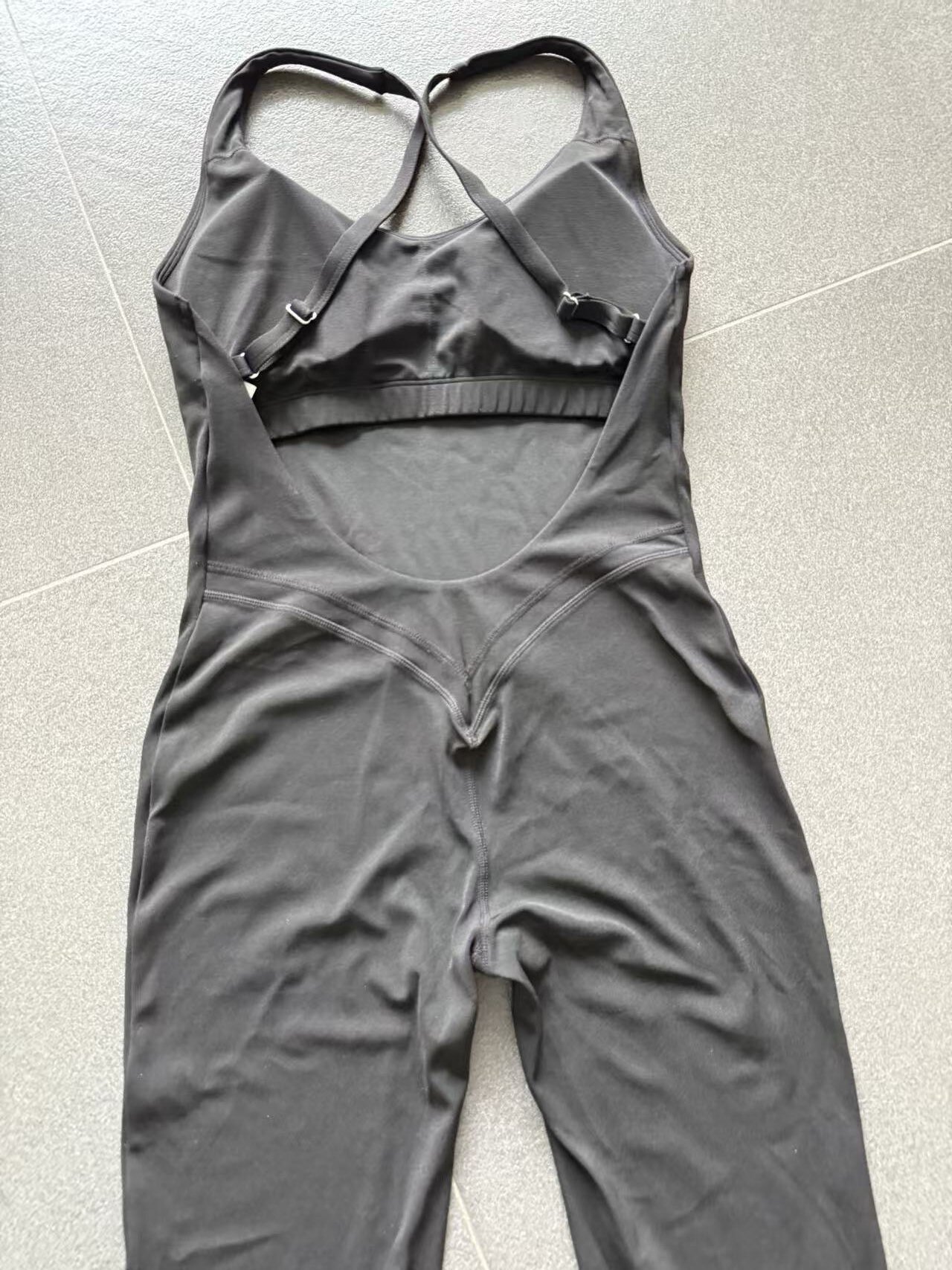 Women Gym Quick Dry One Piece Sports Yoga Jumpsuit Fitness Sleeveless Backless Bodysuits Playsuits for Ladies FGB12150