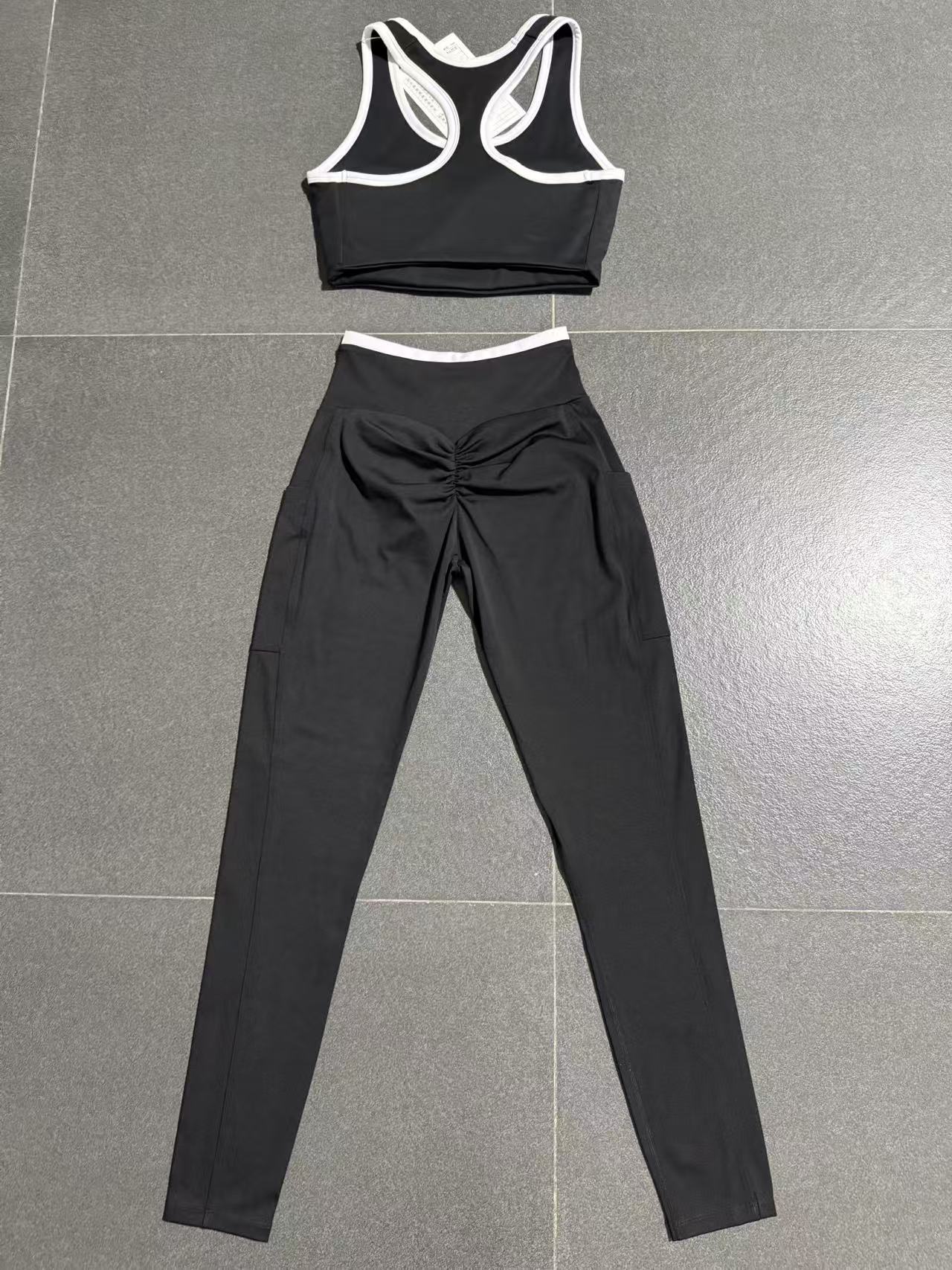 Women Yoga Set 2 Pcs Sports Fashion Elastic Waist Fitness Custom Yoga Set for Sale Women Fitness Women's Sets FGB4012 28402