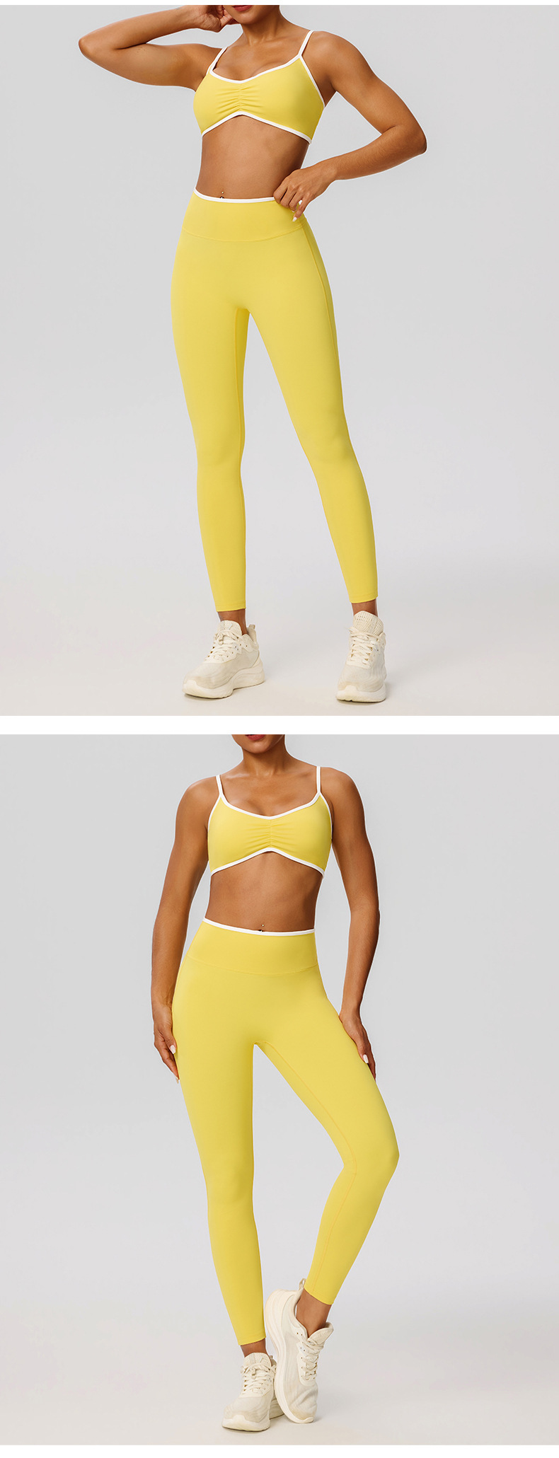 Spandex Nylon Womens Sports Set Breathable Quick Dry Fitness Yoga Sets Casual Gym Womens Sets FGB52745 52347