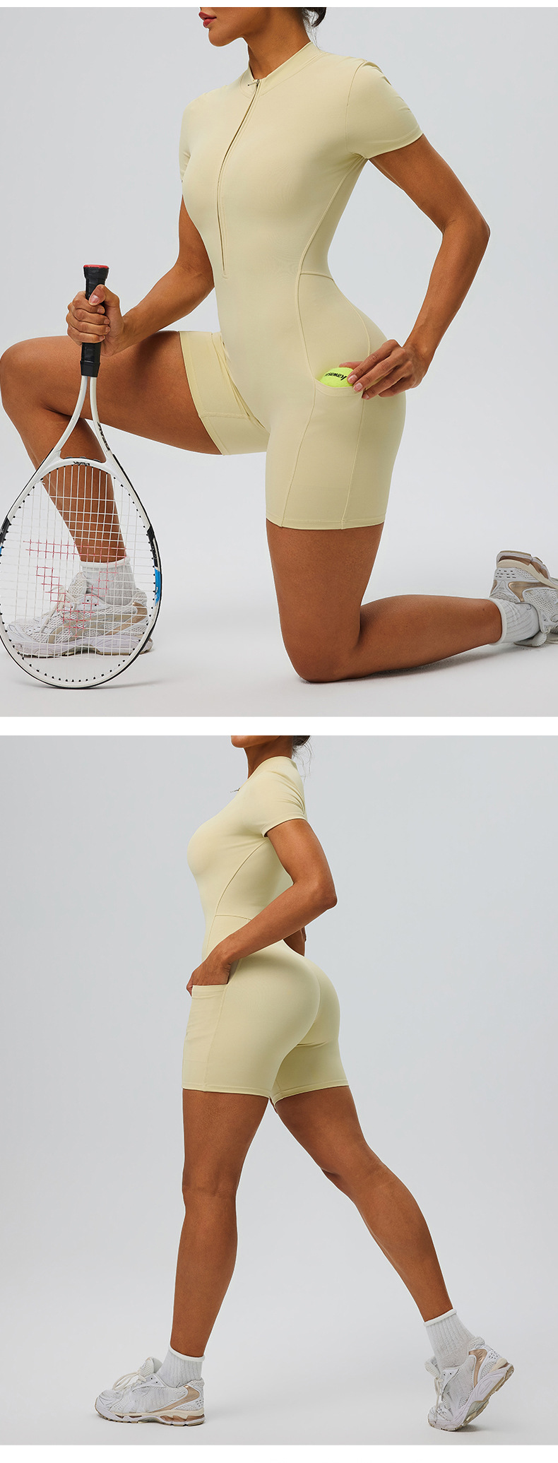 Tummy Control Yoga Jumpsuit High Elasticity Women Gym Clothing Workout Butt-lifting 1 Piece Yoga Jumpsuit FGB62202