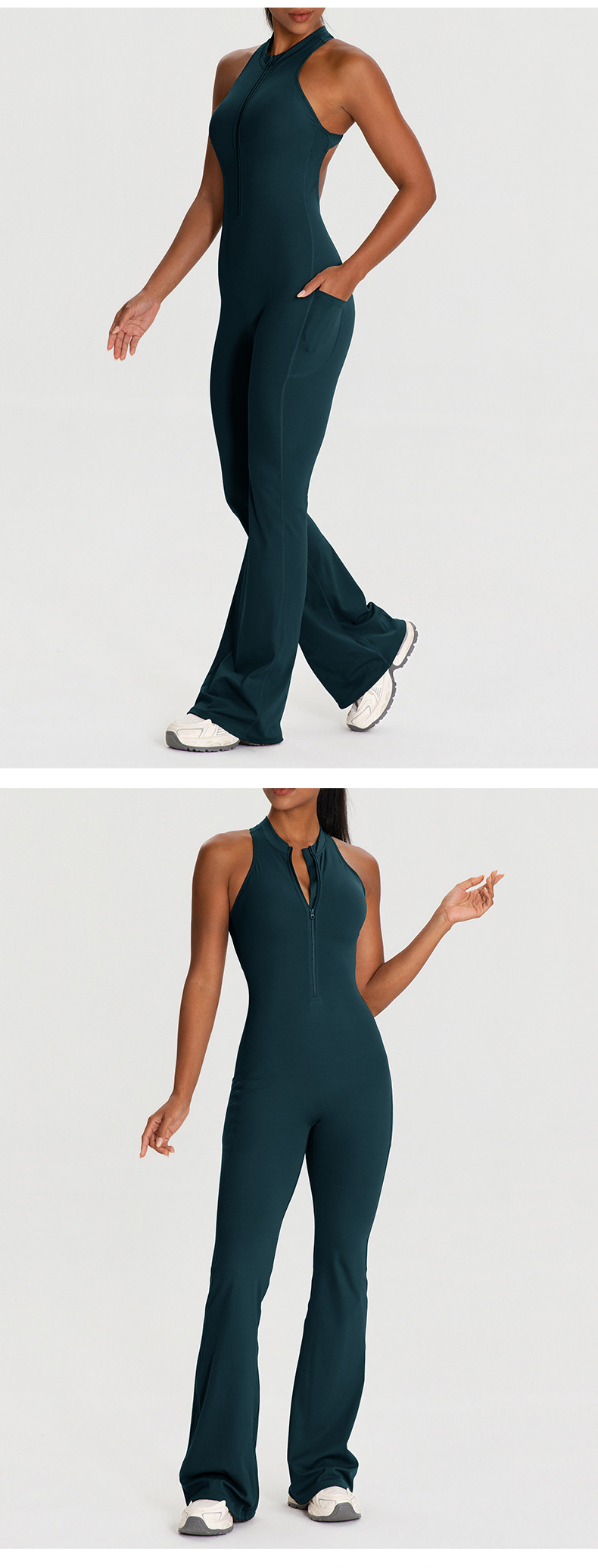 Yoga Clothes Set High Strength Workout Wear Women Gym One Piece Yoga Sports Jumpsuit FGB62105