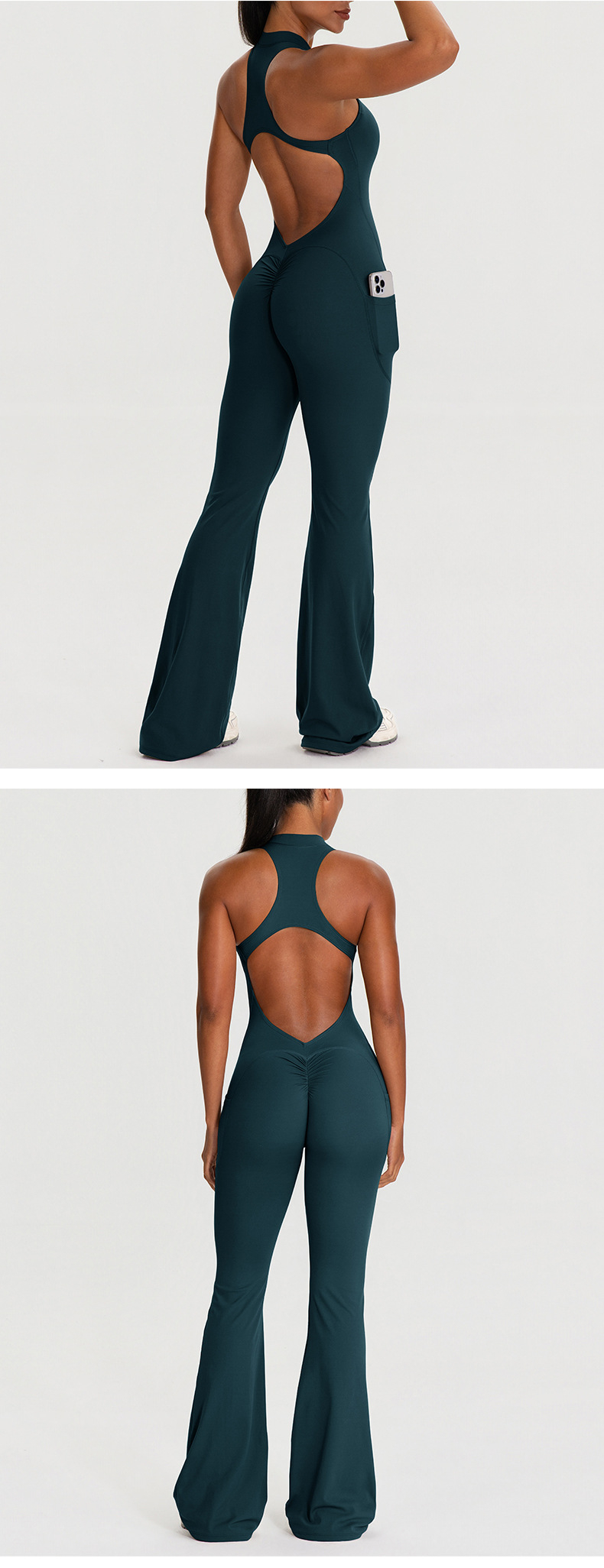 Yoga Clothes Set High Strength Workout Wear Women Gym One Piece Yoga Sports Jumpsuit FGB62105