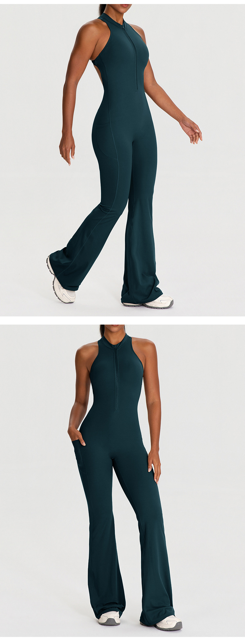 Yoga Clothes Set High Strength Workout Wear Women Gym One Piece Yoga Sports Jumpsuit FGB62105