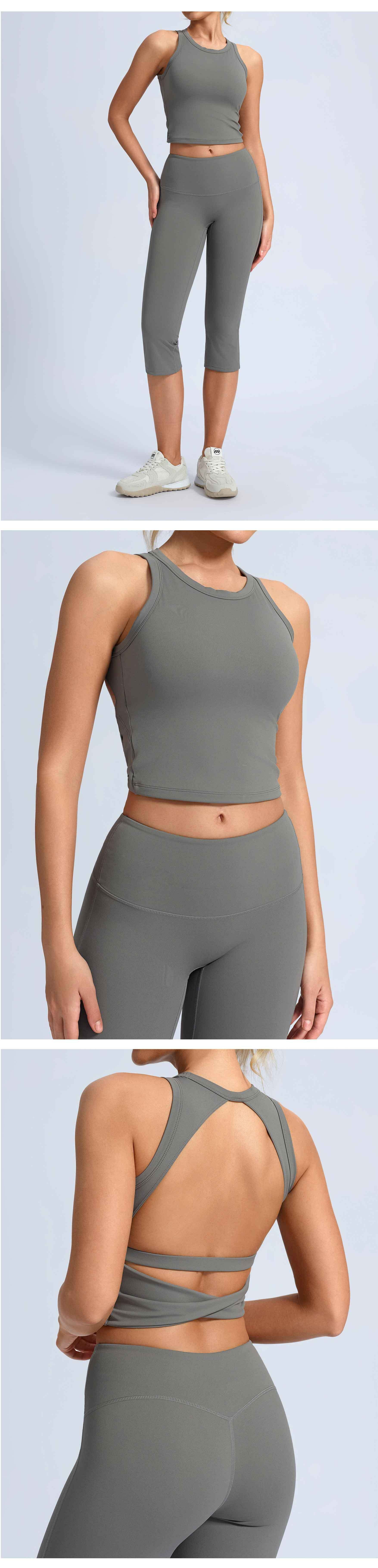 Yoga Sets 2 Pieces Sets Yoga Leggings for Women Fitness Tops Yoga Tights Workout Bra FGBWX5958 DK5913