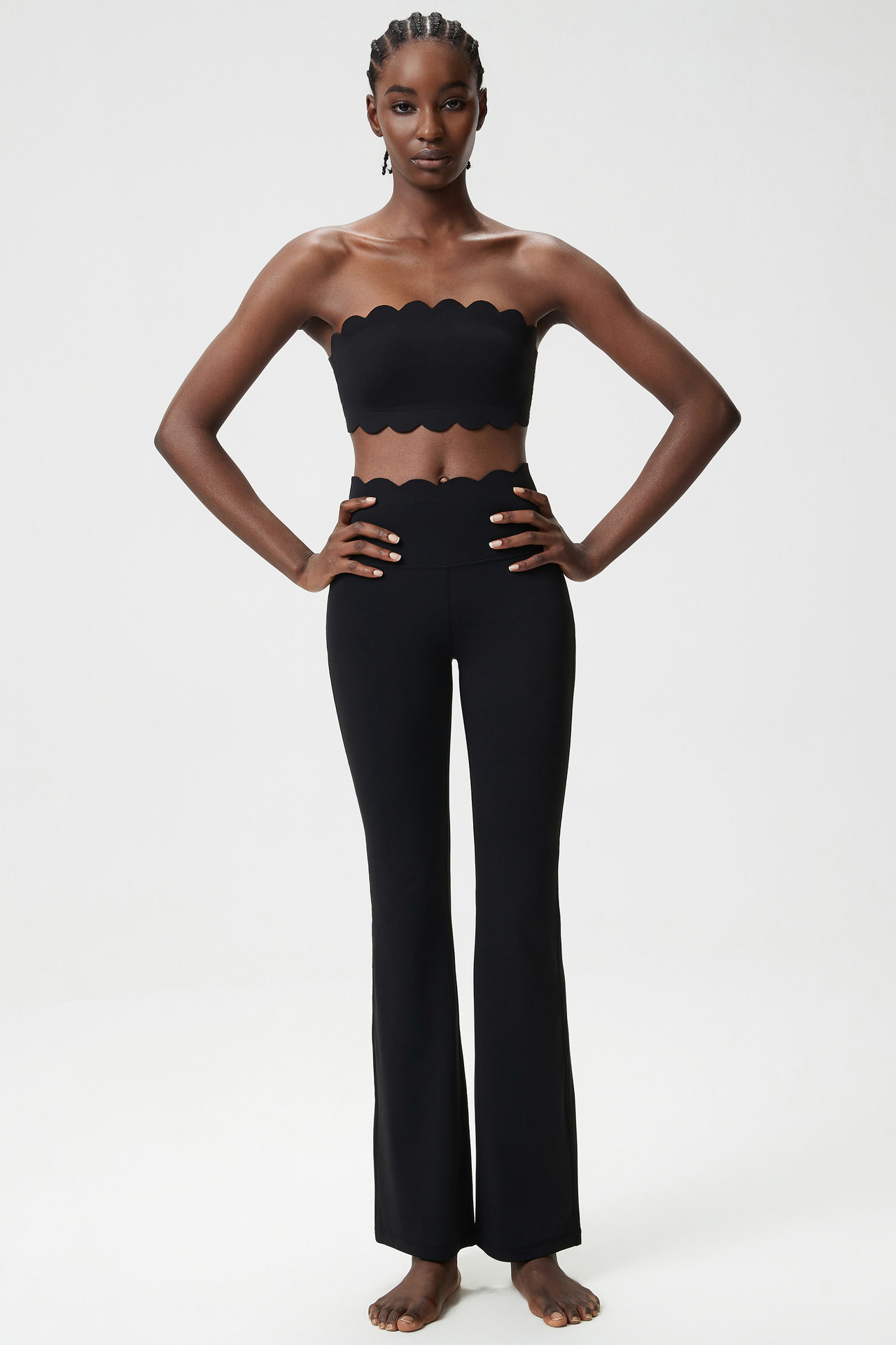 Activewear Two Piece Gym Sports Workout Wear Custom Logo Active Wear Gym Fitness Clothes Yoga Set Women FGBYB608 LP641