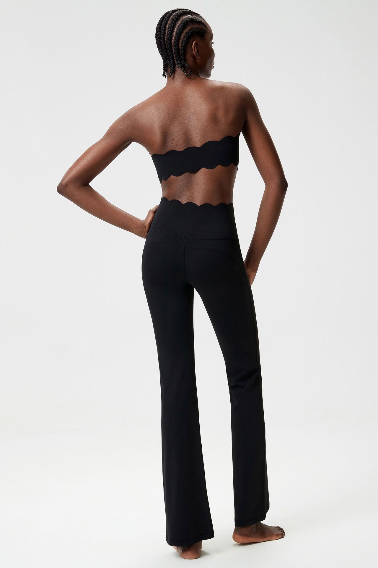 Activewear Two Piece Gym Sports Workout Wear Custom Logo Active Wear Gym Fitness Clothes Yoga Set Women FGBYB608 LP641