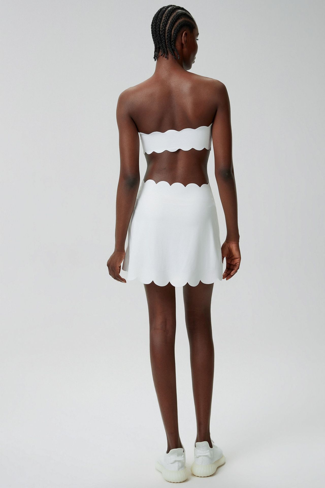 New Casual Yoga Set with Short Skirt with Pockets and Sports Bra for Workout Set FGBYB608 SP664