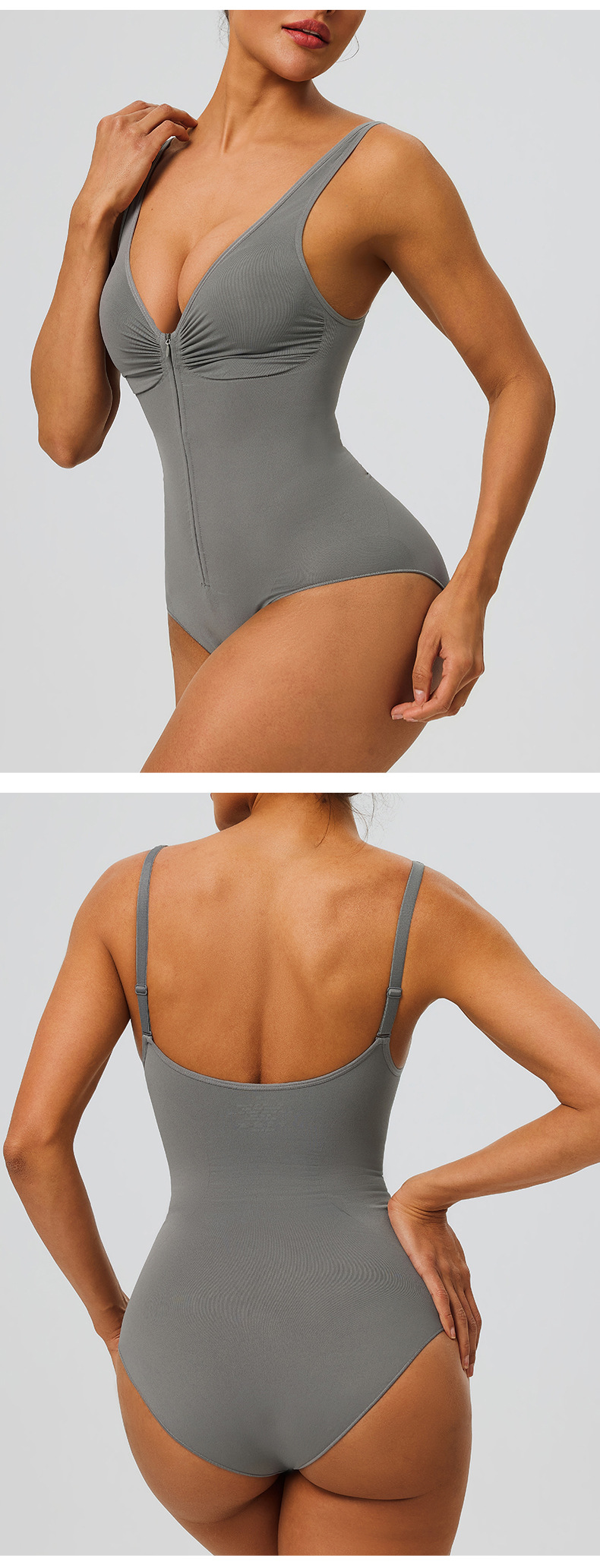 High Quality Breathable Seamless Cami Backless Bodysuit for Women Thong Shapers Slimming Sculpting Shapewear FGB52162