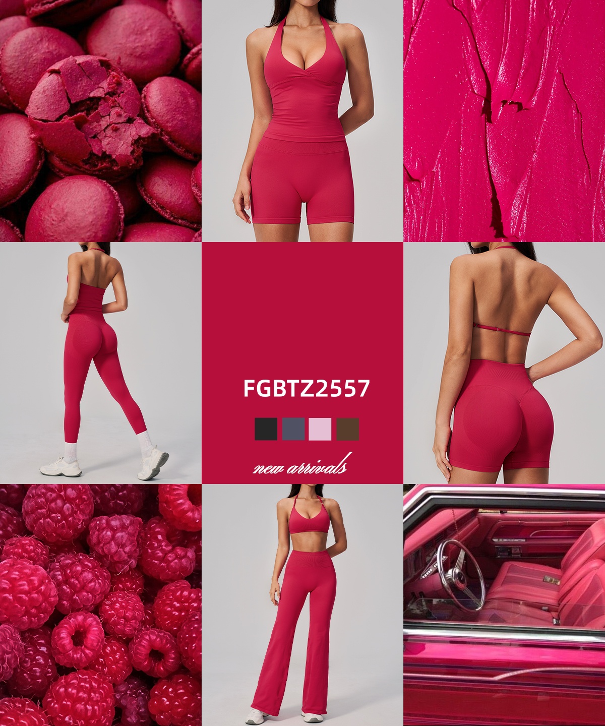 New Arrival | FGBTZ2557 Seamless Yoga Wear 6-Piece Set Designed for Performance and Style