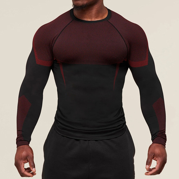 Running Workout Training Long Sleeve Gym Fitness Sports Top Men Long Sleeve for Gym EFGBFY-SX-CX10