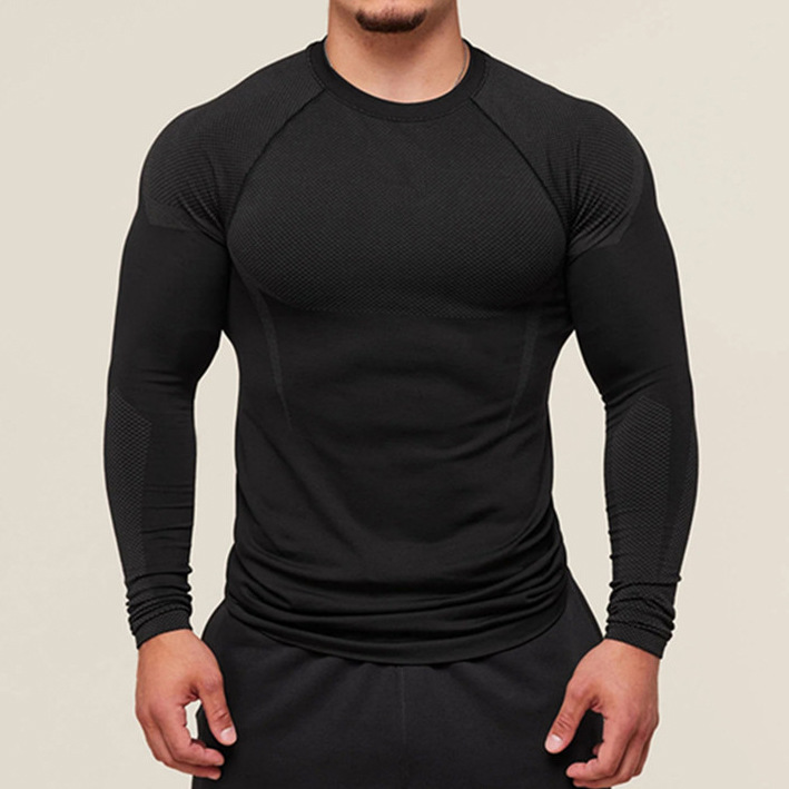 Running Workout Training Long Sleeve Gym Fitness Sports Top Men Long Sleeve for Gym EFGBFY-SX-CX10