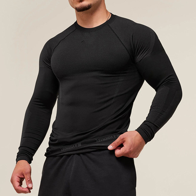 Running Workout Training Long Sleeve Gym Fitness Sports Top Men Long Sleeve for Gym EFGBFY-SX-CX10