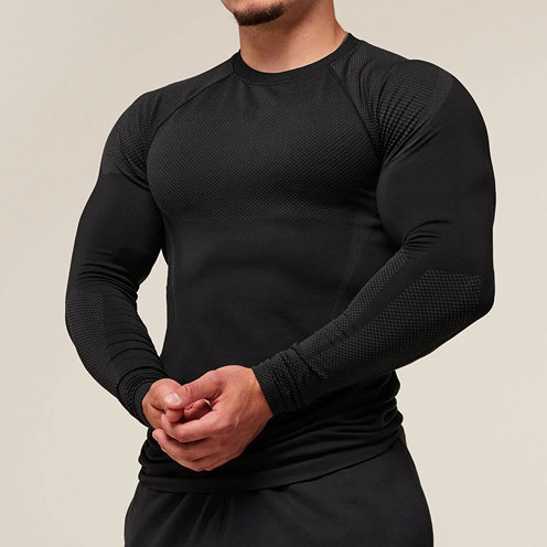Running Workout Training Long Sleeve Gym Fitness Sports Top Men Long Sleeve for Gym EFGBFY-SX-CX10