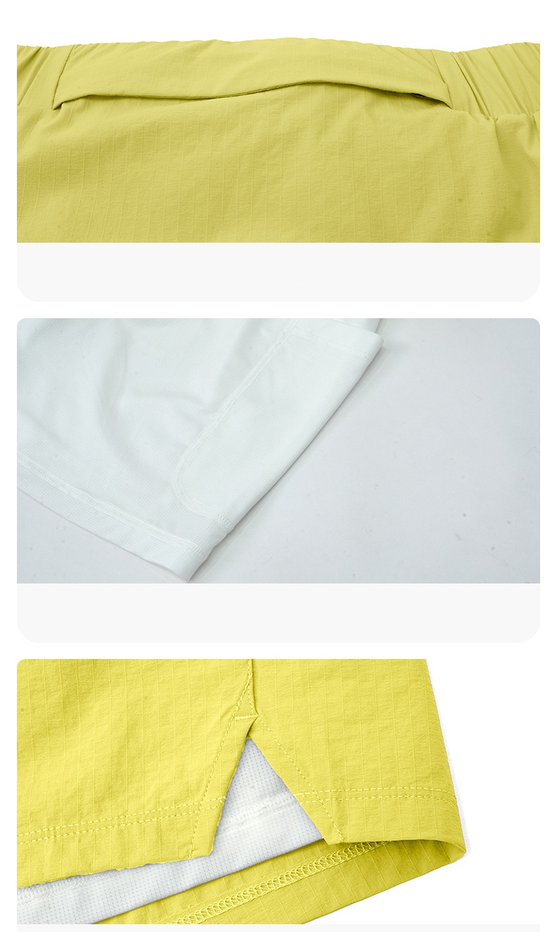Men's Sports Shorts Training Quick Drying Running Fitness Active Wear Double Layer Running Gym Shorts UFGBSY-B137