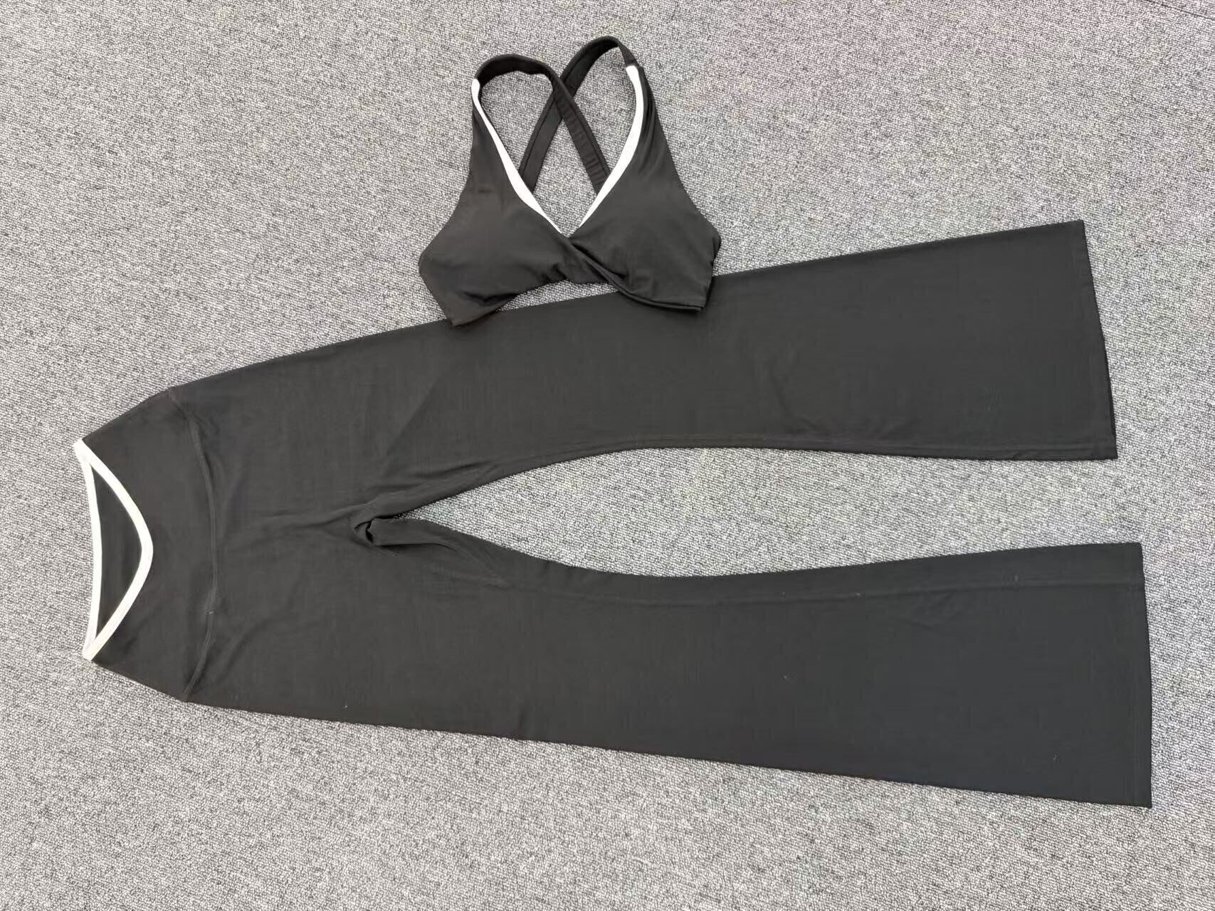2 Piece Yoga Set Comfortable Elastic Gym Set Workout Clothes Yoga Set for Women FGB8081 8801