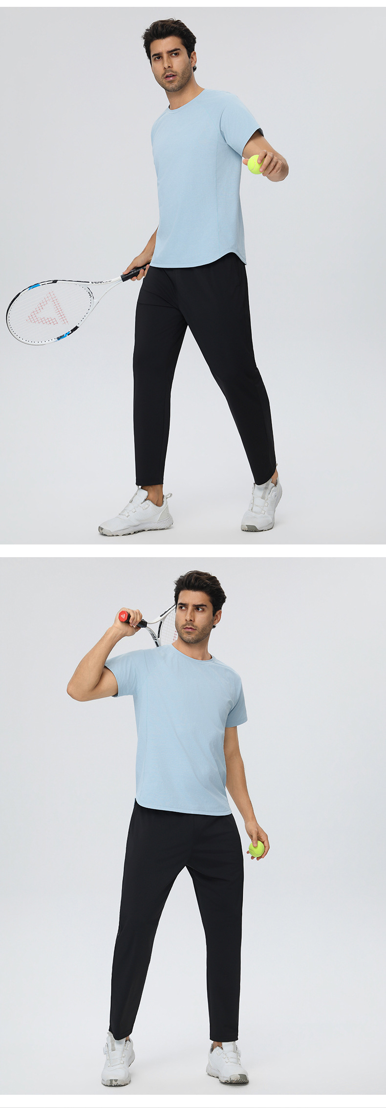 Men's Quick Dry Sporty Breathable Eco-Friendly Lightweight Sports T-Shirt Short Sleeve Solid Summer Running EFGBYEL-61204