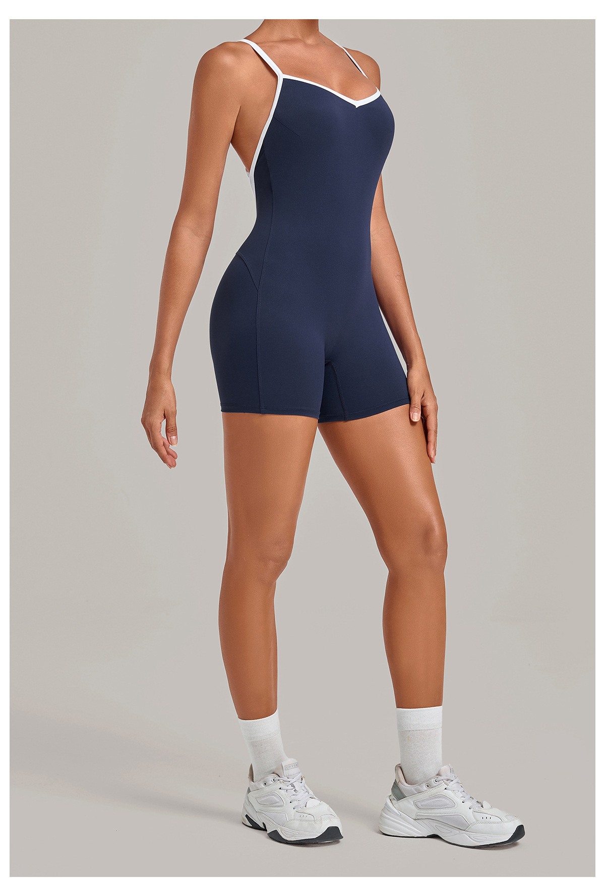 Sleeveless Fitness Yoga Jumpsuit Belly One-piece Stylish and Comfortable Fitness Wear FGB3369
