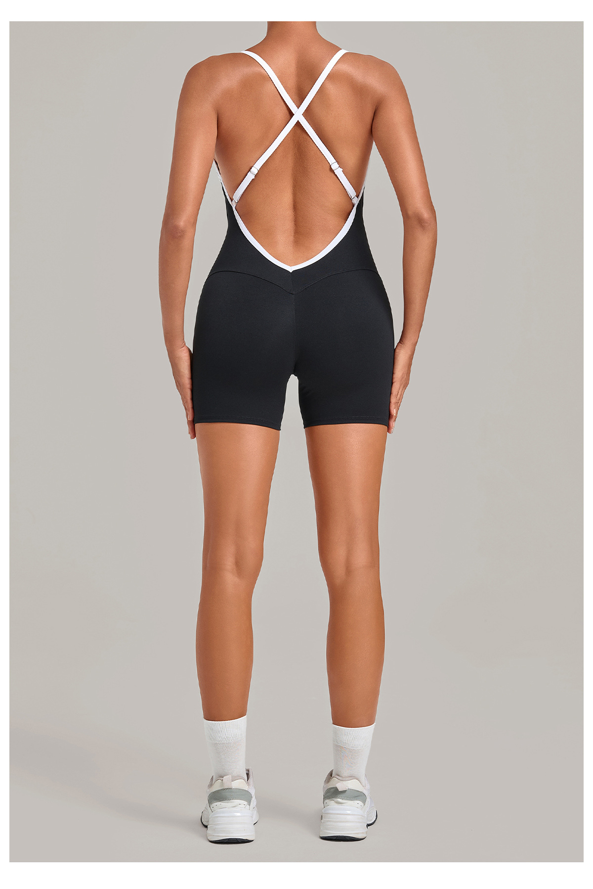 Sleeveless Fitness Yoga Jumpsuit Belly One-piece Stylish and Comfortable Fitness Wear FGB3369