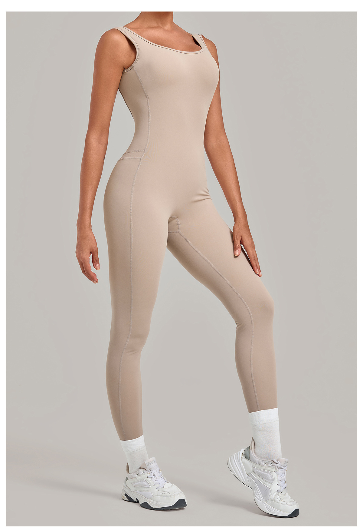 One Piece Yoga Jumpsuit Gym Bodysuit Women's Sports Jumpsuits Backless Sleeveless Tight Long Sportswear FGB7919