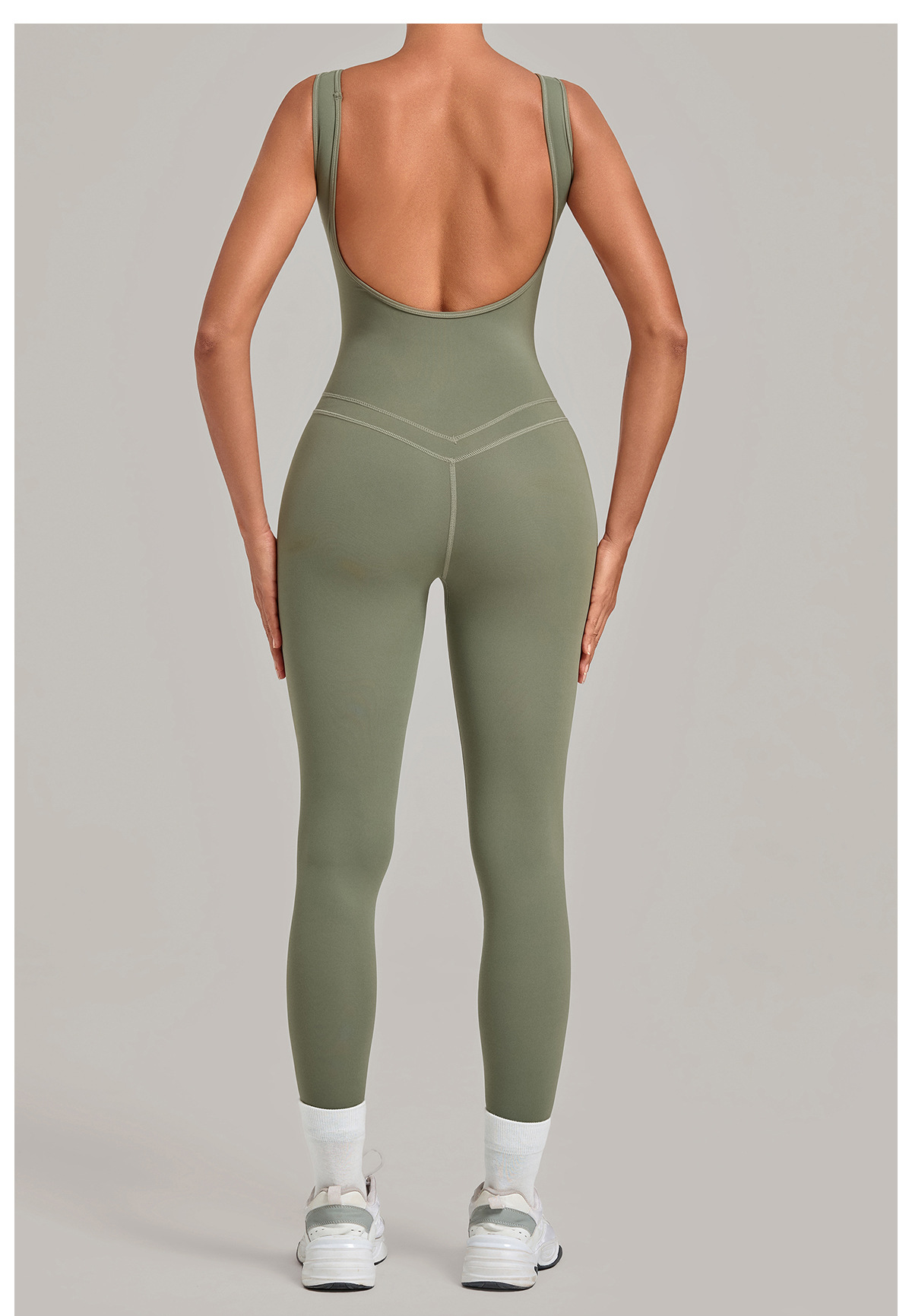 One Piece Yoga Jumpsuit Gym Bodysuit Women's Sports Jumpsuits Backless Sleeveless Tight Long Sportswear FGB7919