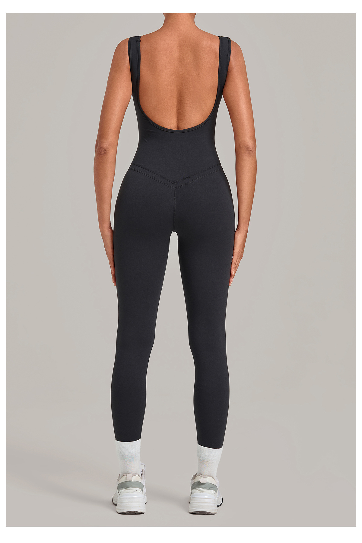 One Piece Yoga Jumpsuit Gym Bodysuit Women's Sports Jumpsuits Backless Sleeveless Tight Long Sportswear FGB7919