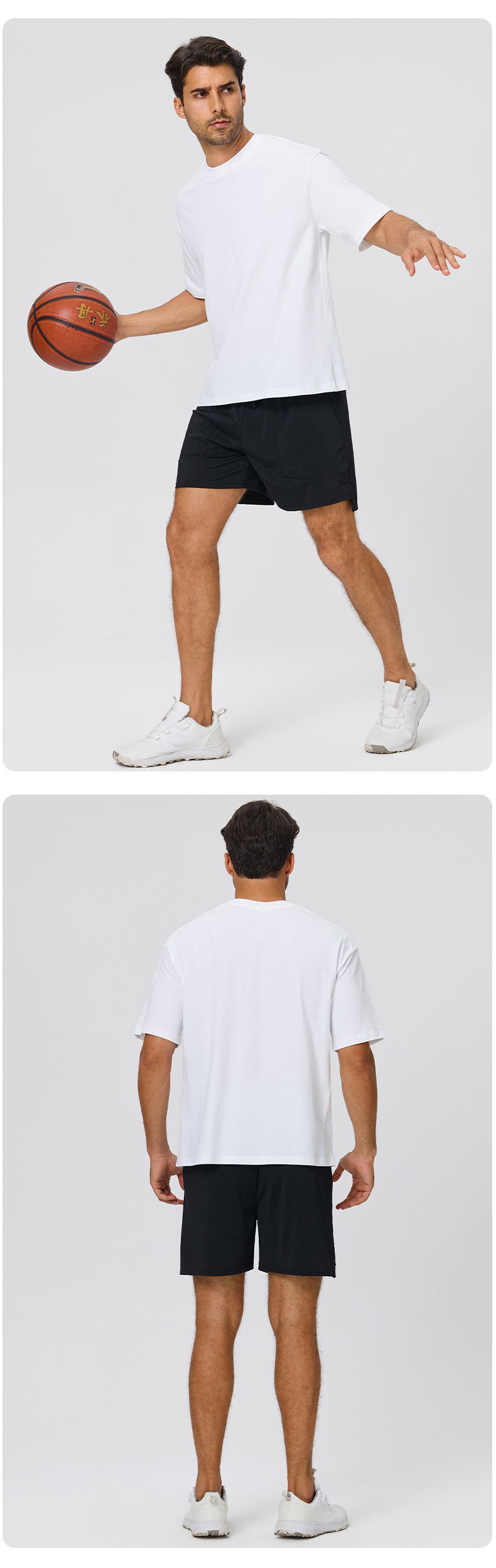 Men's Summer Quick-drying Sports Tee Shirt 100%Cotton Casual Breathable Fitness T-shirt EFGBYEL-D62001