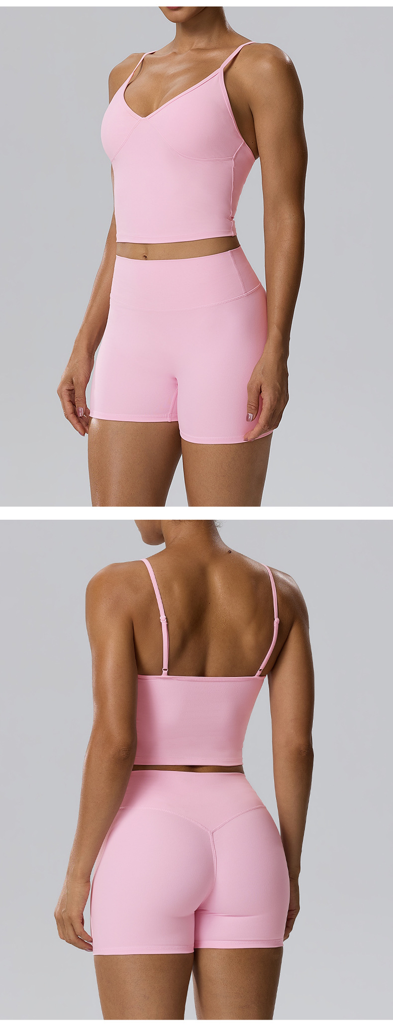 Gym Fitness Yoga Set Singlets Shorts Women Quick Dry Outdoor Running Sportswear FGB62128 62428