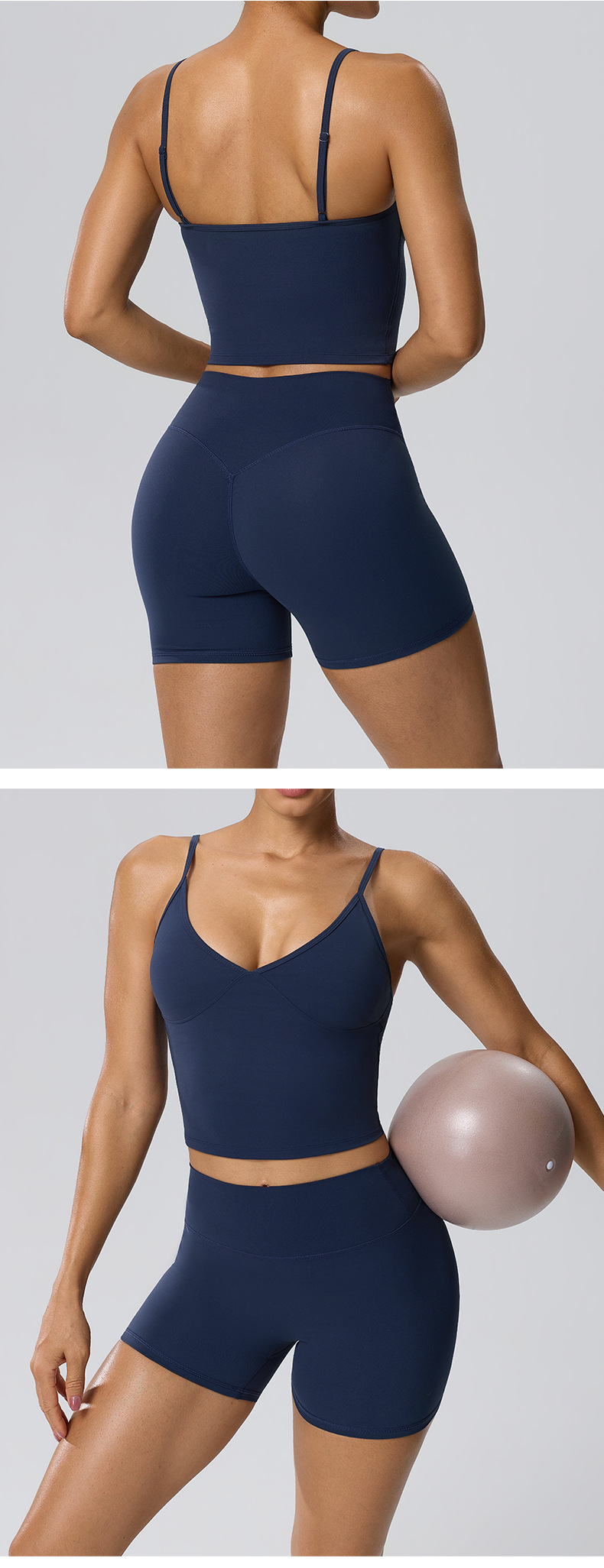 Gym Fitness Yoga Set Singlets Shorts Women Quick Dry Outdoor Running Sportswear FGB62128 62428