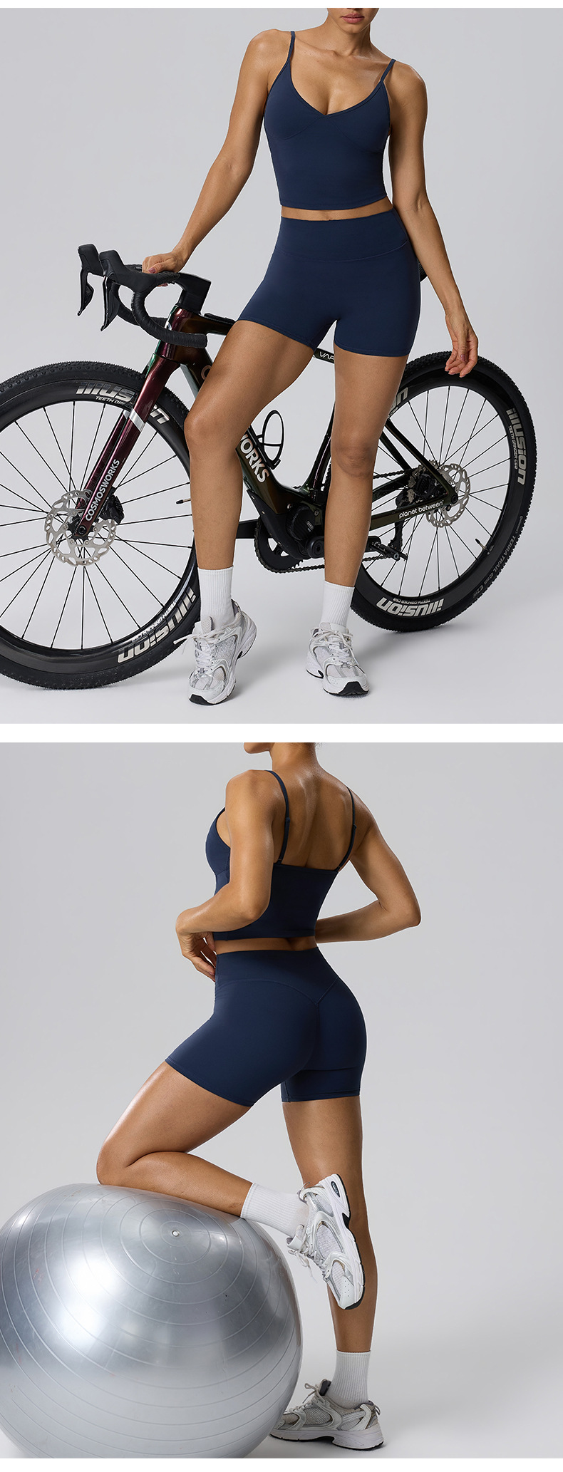 Gym Fitness Yoga Set Singlets Shorts Women Quick Dry Outdoor Running Sportswear FGB62128 62428