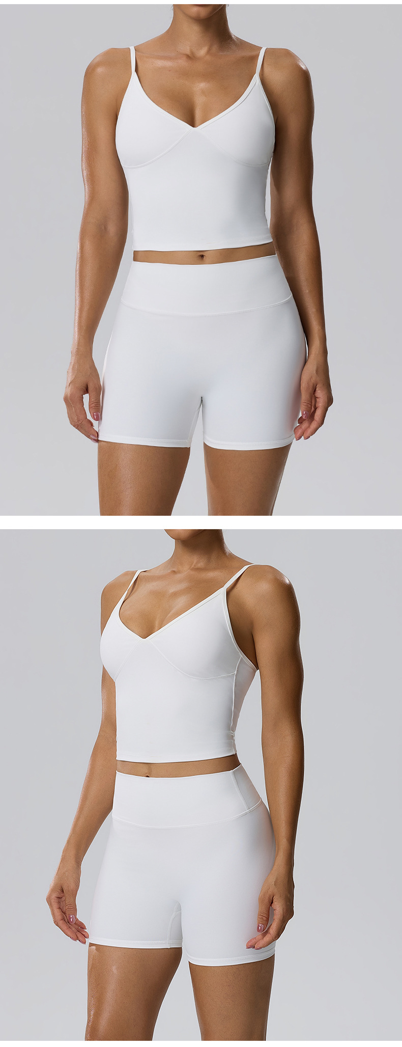 Gym Fitness Yoga Set Singlets Shorts Women Quick Dry Outdoor Running Sportswear FGB62128 62428