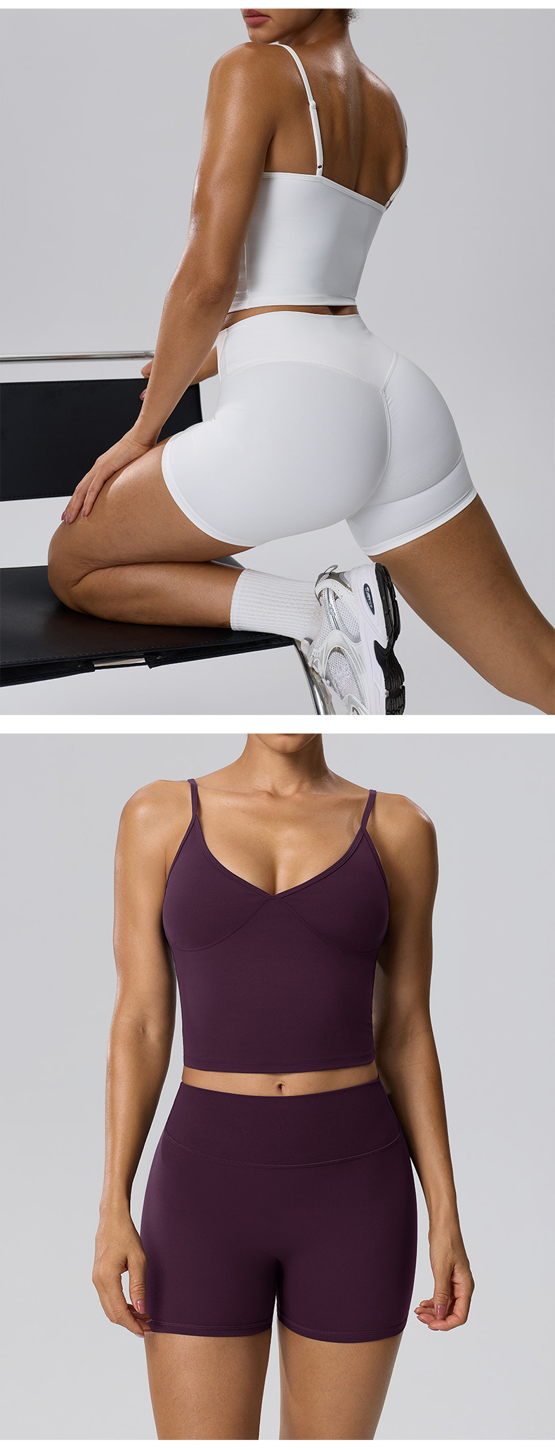 Gym Fitness Yoga Set Singlets Shorts Women Quick Dry Outdoor Running Sportswear FGB62128 62428