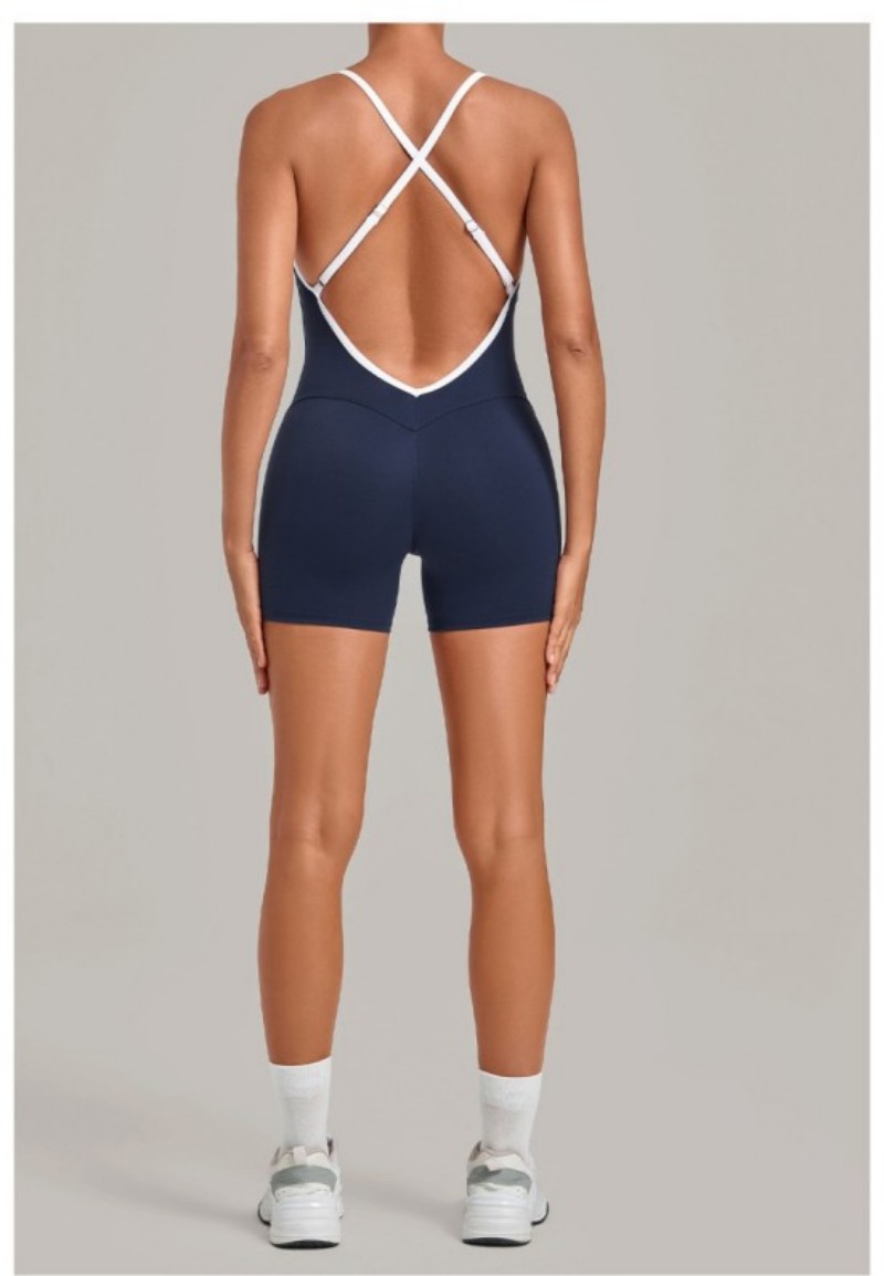 Sleeveless Fitness Yoga Jumpsuit Belly One-piece Stylish and Comfortable Fitness Wear FGB3369